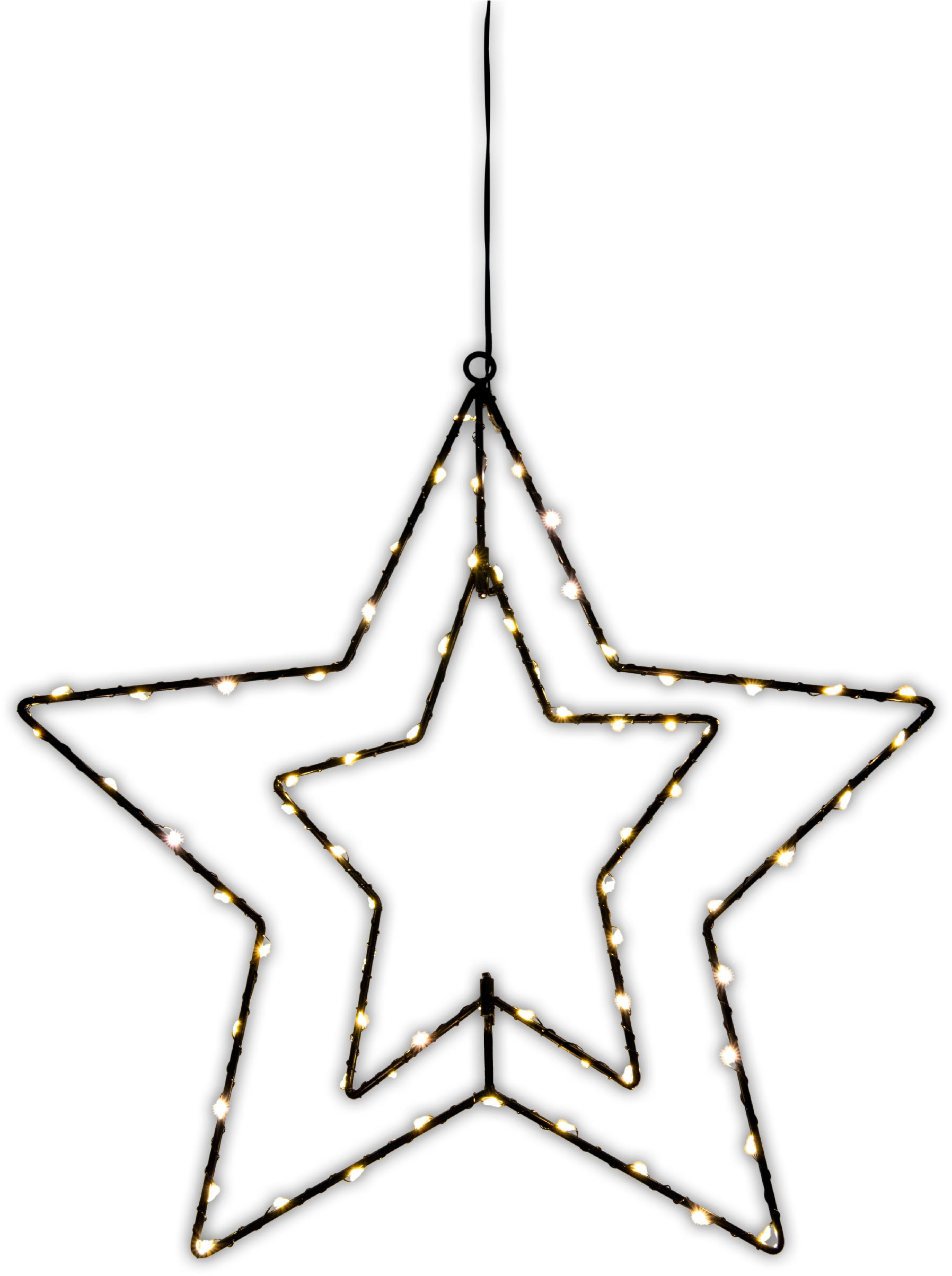 näve Dekolicht »3D Stern« LED-Modul Warmweiß Weihnachtsdeko aussen