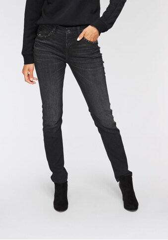 MAC Slim-fit-Jeans »Rich-Slim-Glam Rivet«, Push-Up-Effekt durch besondere Nahtführung kaufen