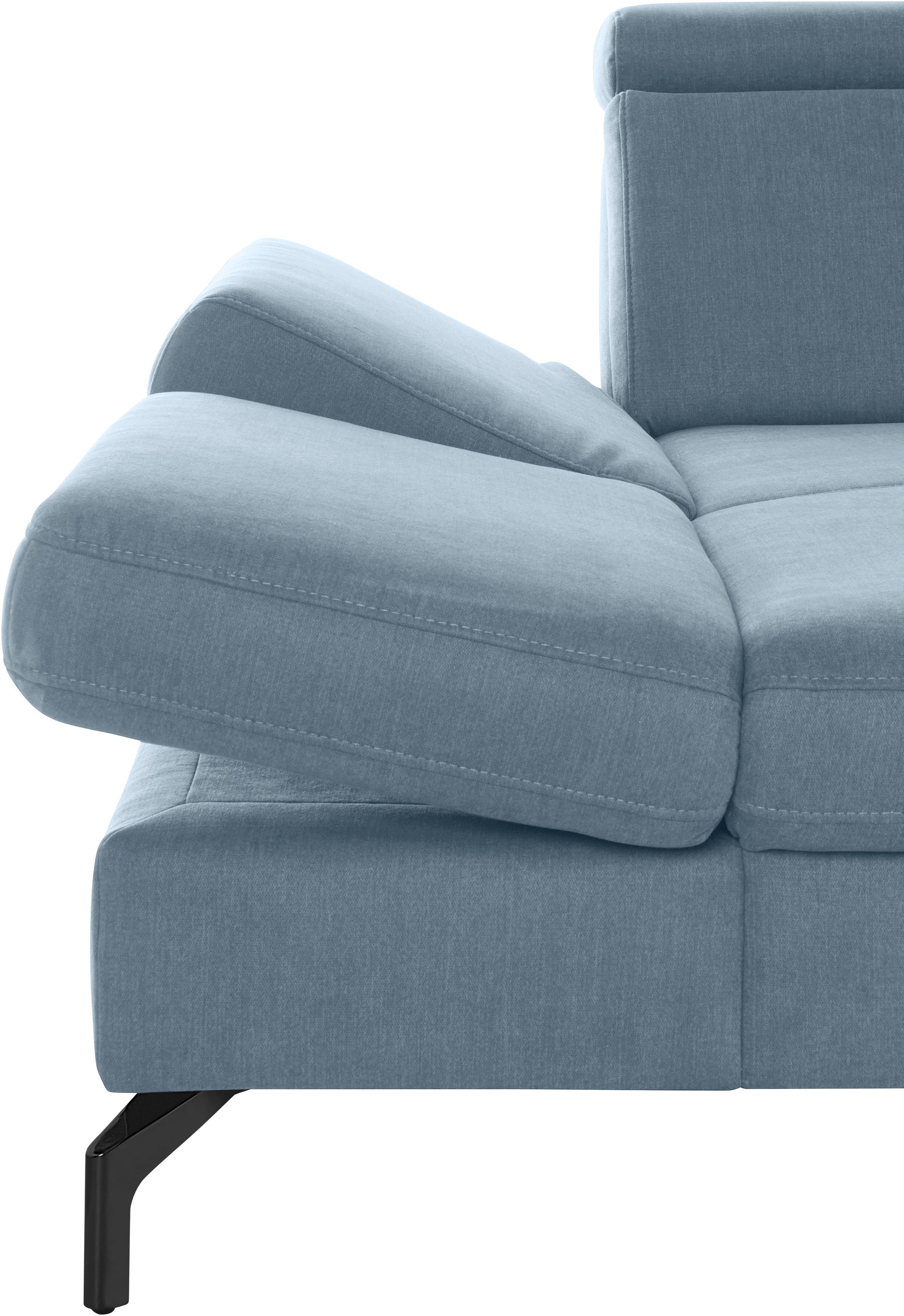sit&more Wohnlandschaft »Brisbane U-Form«, Fußhöhe 15 cm, inklusive Sitztiefen-, Armteil- und Kopfteilverstellung