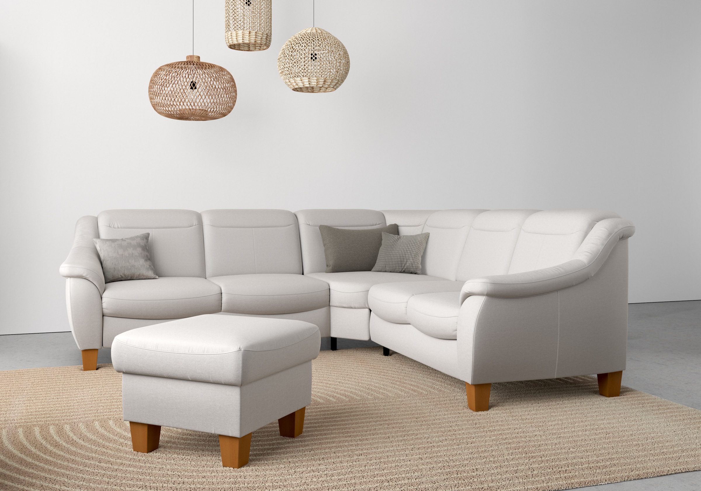 Home affaire Stauraumhocker »Caldera« Stauraum, auch in Easy Care-Bezug für einfaches Reinigen mit Wasser