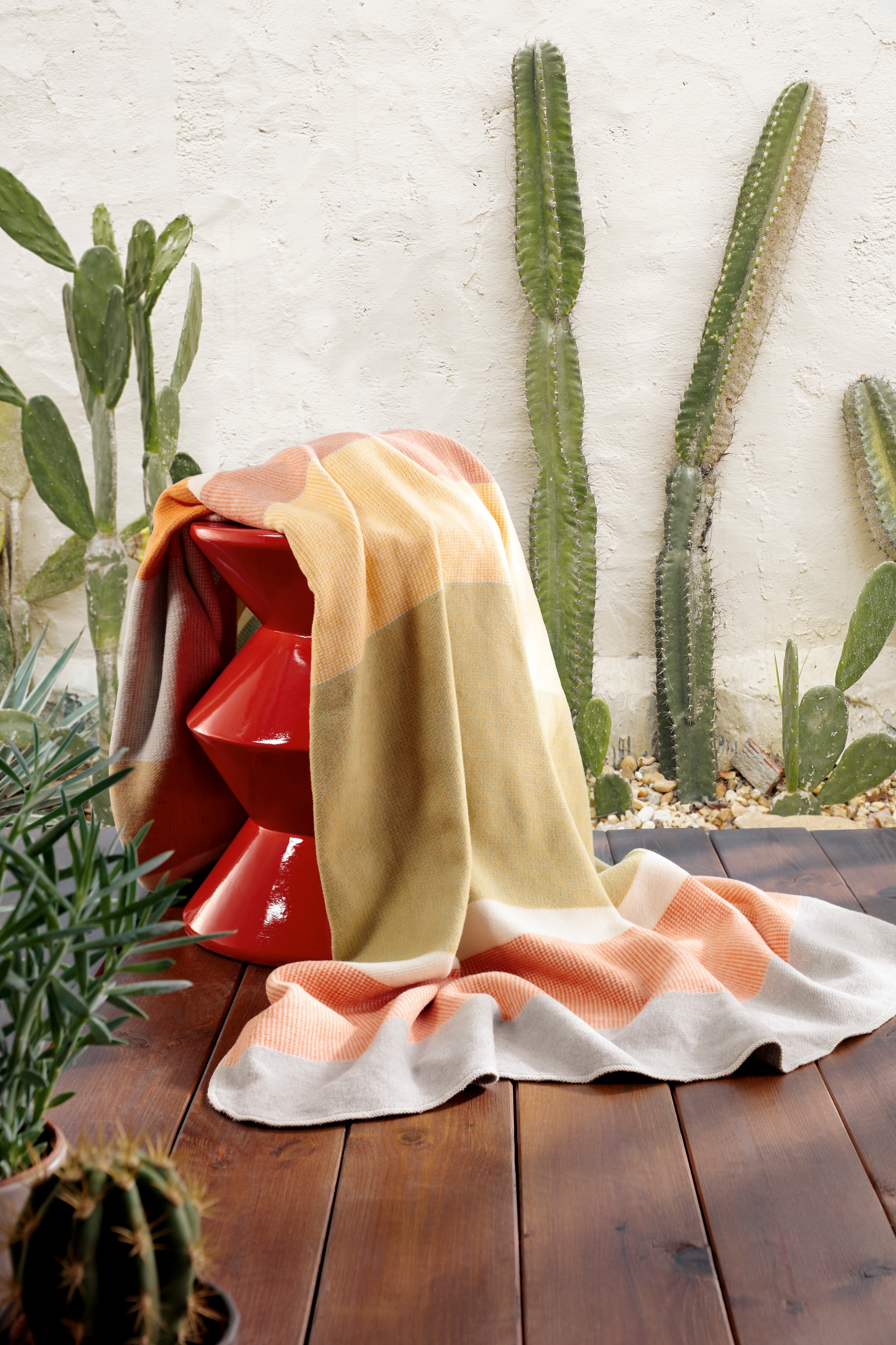 Biederlack Wohndecke »Stripe oasis« Sommerdecke aus 100% Baumwolle