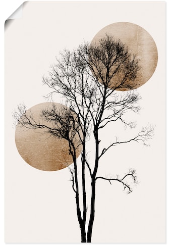 Artland Wandbild »Sonne und Mond versteckt«, Baumbilder, (1 St.), als Alubild,... kaufen