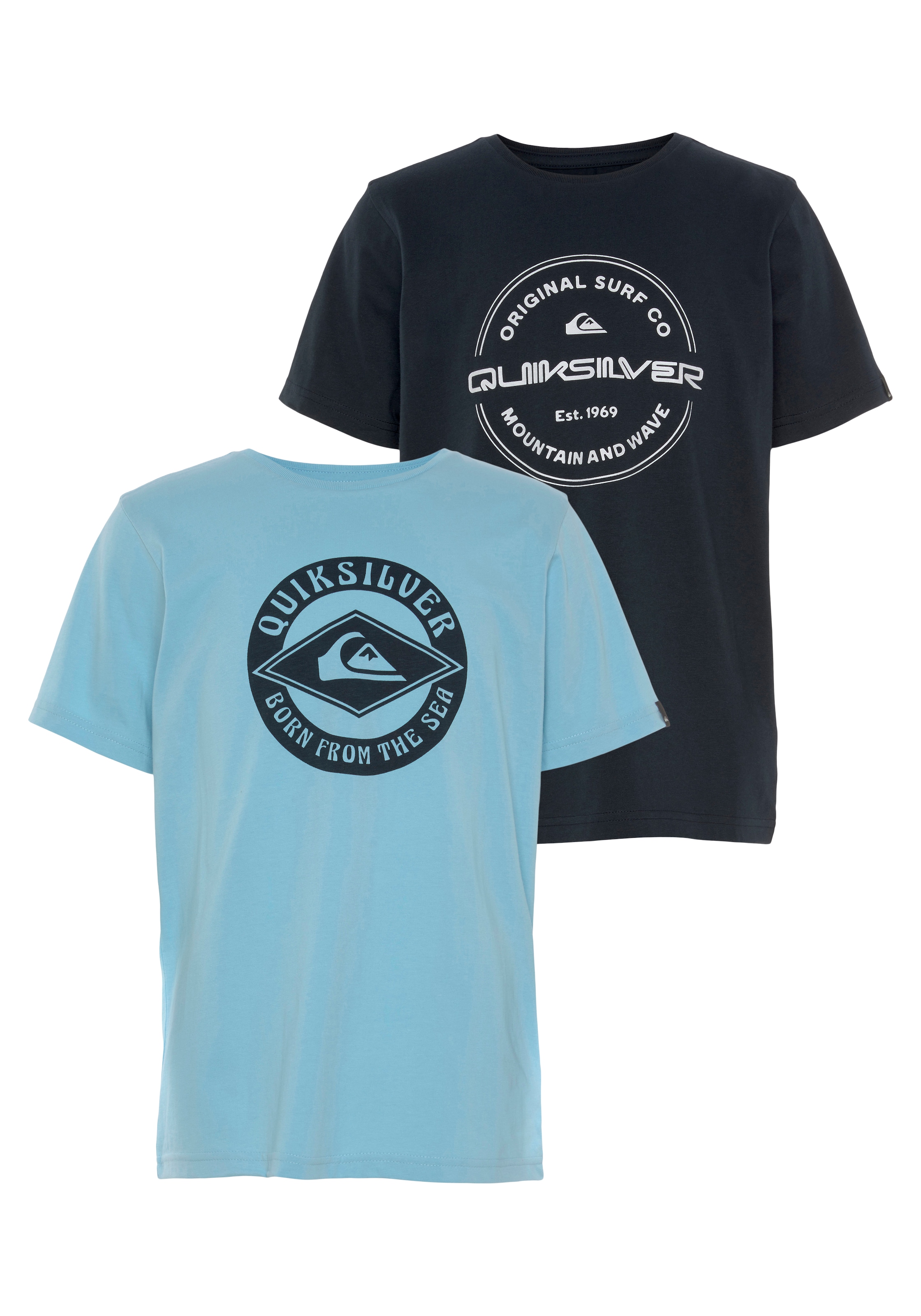 »Jungen Logodruck«, Shop tlg.) 2 im Quiksilver T-Shirt OTTO mit (Packung, Online Doppelpack