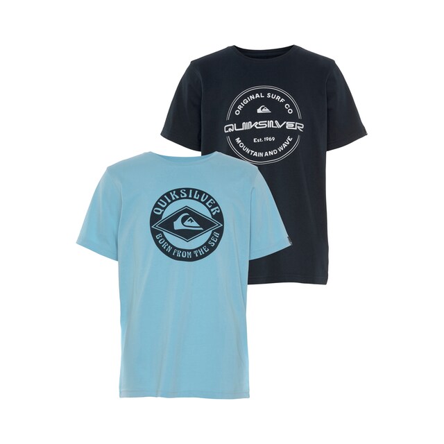 Quiksilver T-Shirt »Jungen Doppelpack mit Logodruck«, (Packung, 2 tlg.) im  OTTO Online Shop