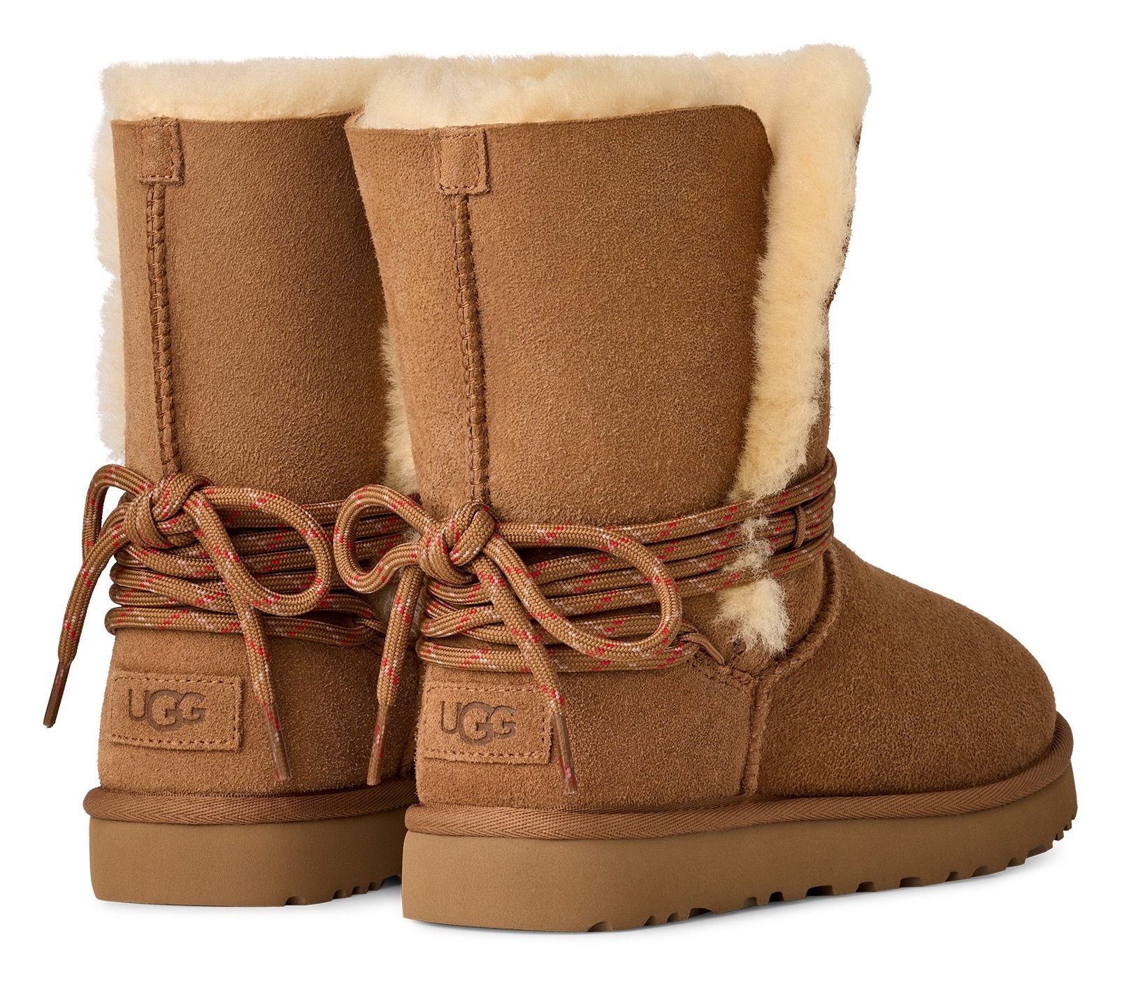 UGG Winterboots »BAILEY TIE«, Winterboots, Schlupfstiefel mit Lammfell-Besatz