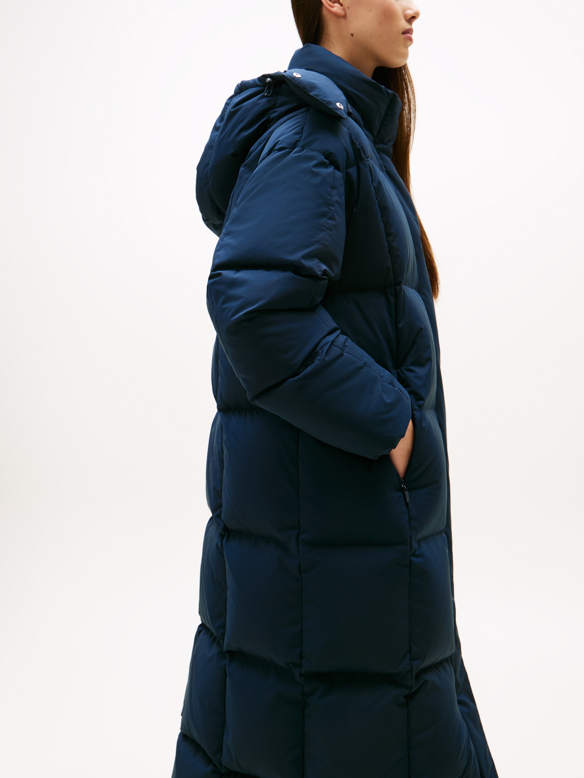Tommy Jeans Steppmantel »TJW ALASKA GRID DWN MXI COAT EXT«