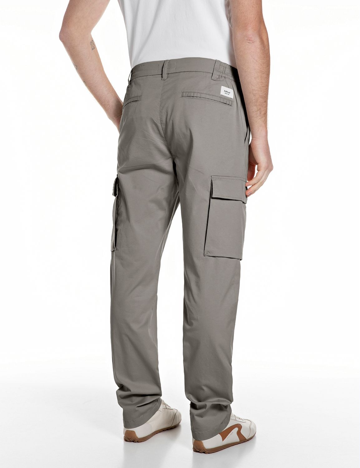 Replay Chinohose »Adhann«  aus Twill mit Cargotaschen, Tapered Fit