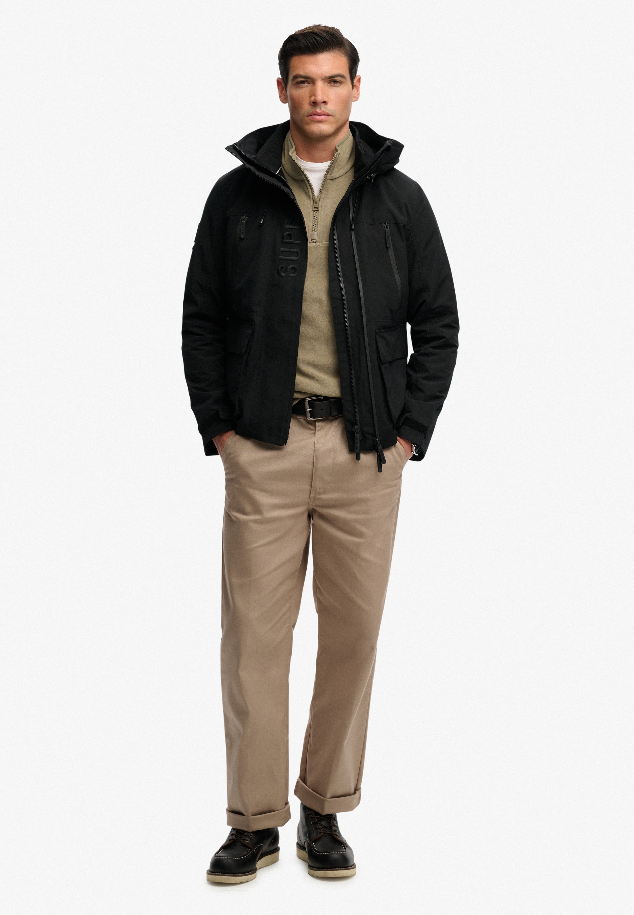 Superdry Outdoorjacke »HOOD ULTIMATE EMB WINBREAKER« mit Kapuze Kunstfaser, regular fit