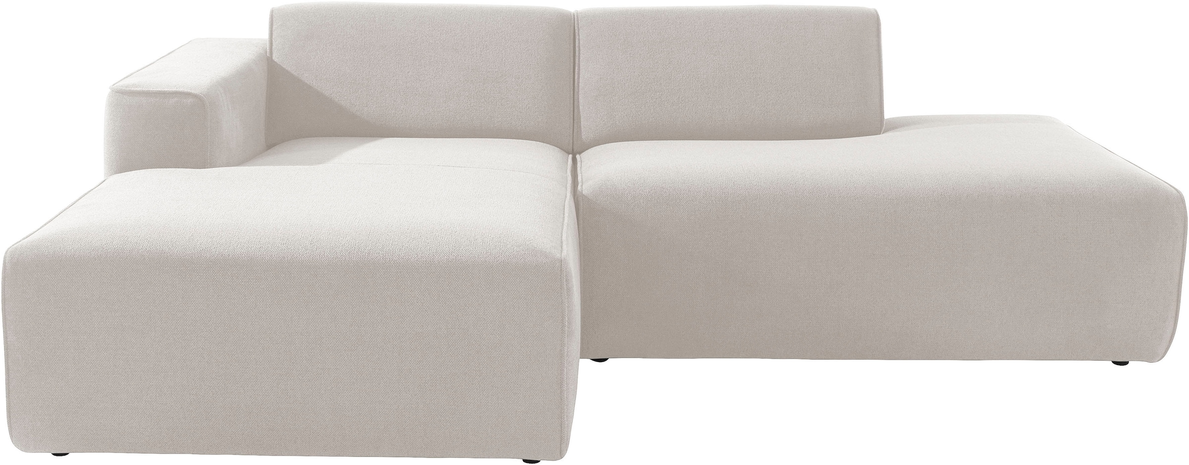 andas Ecksofa »Noord«, mit Kedernaht, Breite 227 cm, Cord, Struktur