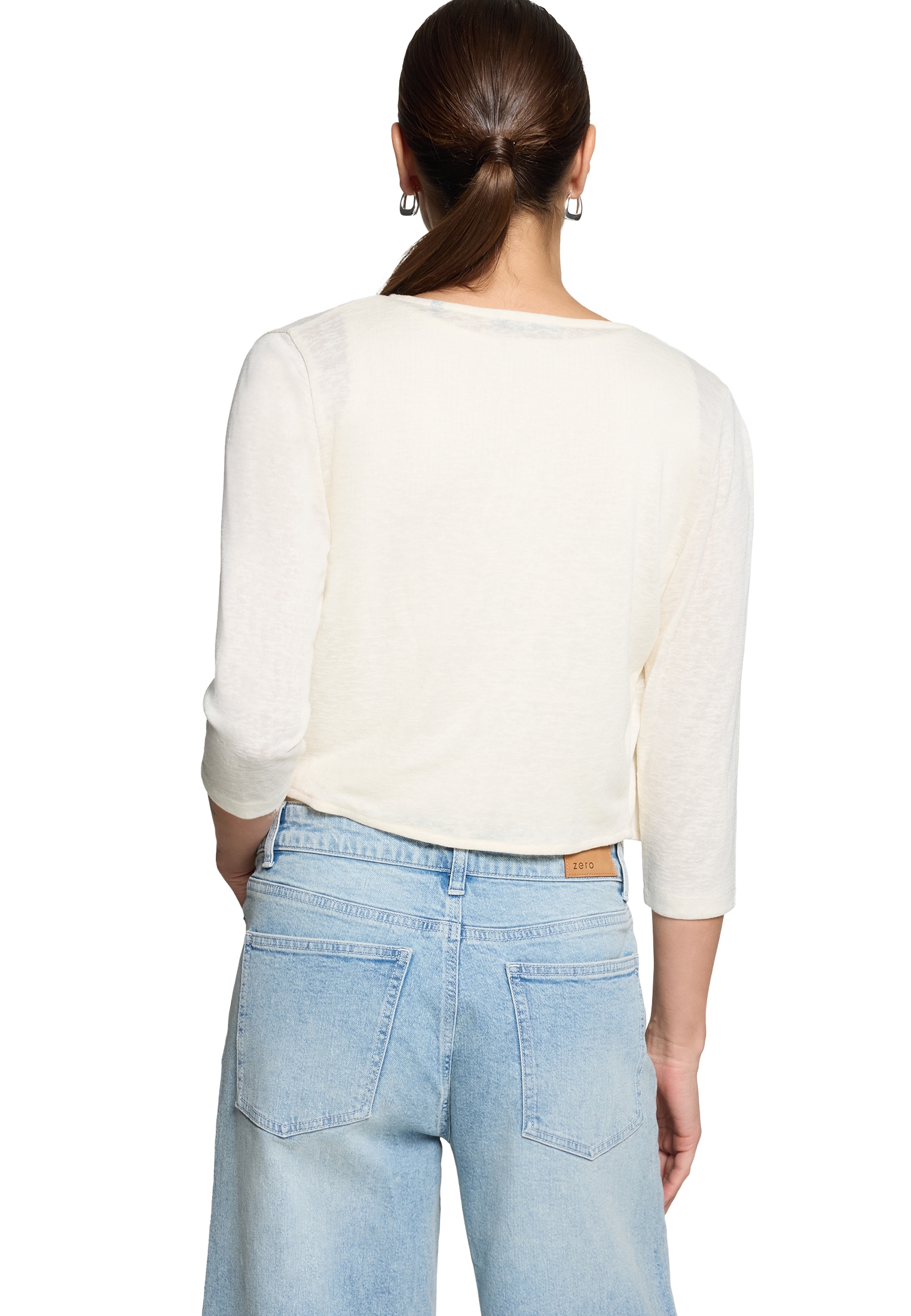 Zero Sweatshirt »Bolero-Jacke mit 3/4 Arm«
