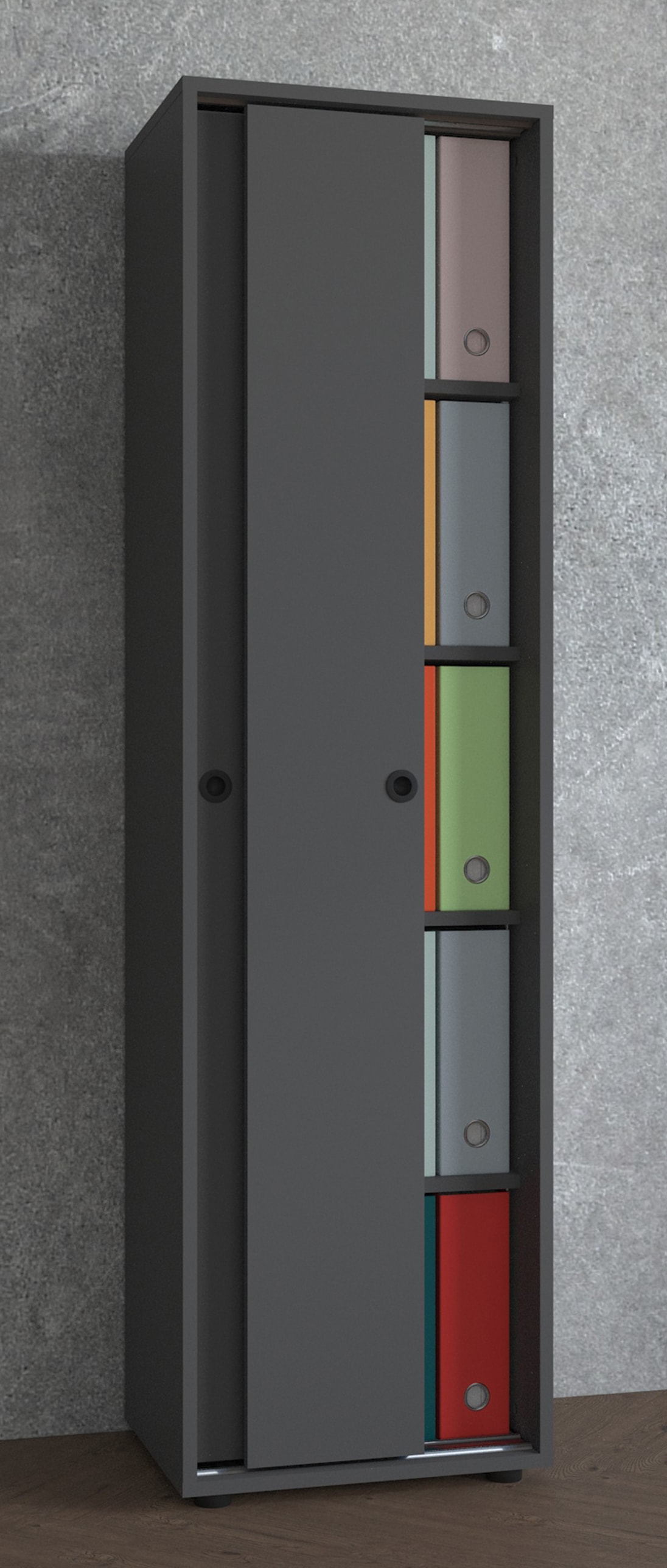 VCM Aktenschrank »Büroschrank Schiebetüren Aktenschrank Ulas 5fach« 1 Stk. tlg.