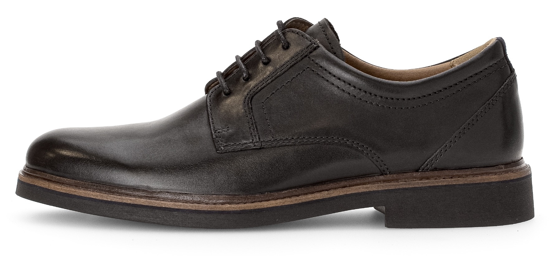 Pius Gabor Schnürschuh, Blockabsatz, Businessschuh, Halbschuh mit Ziernähten, G-Weite