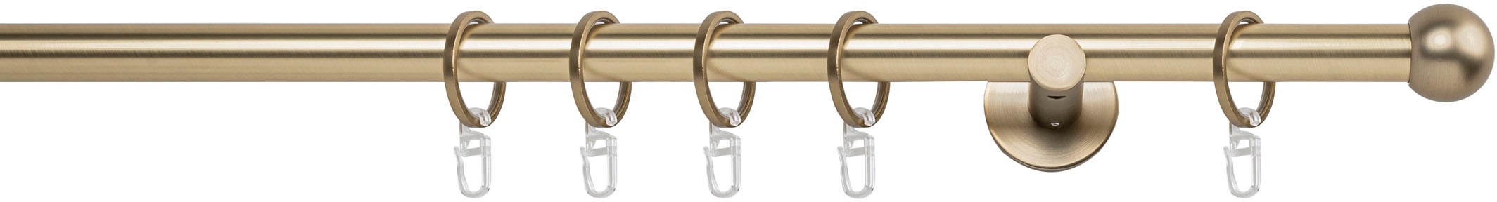 mydeco Gardinenstange »20mm Ball Wandträger 6,5 cm«, 1 läufig-läufig, Fixmaß