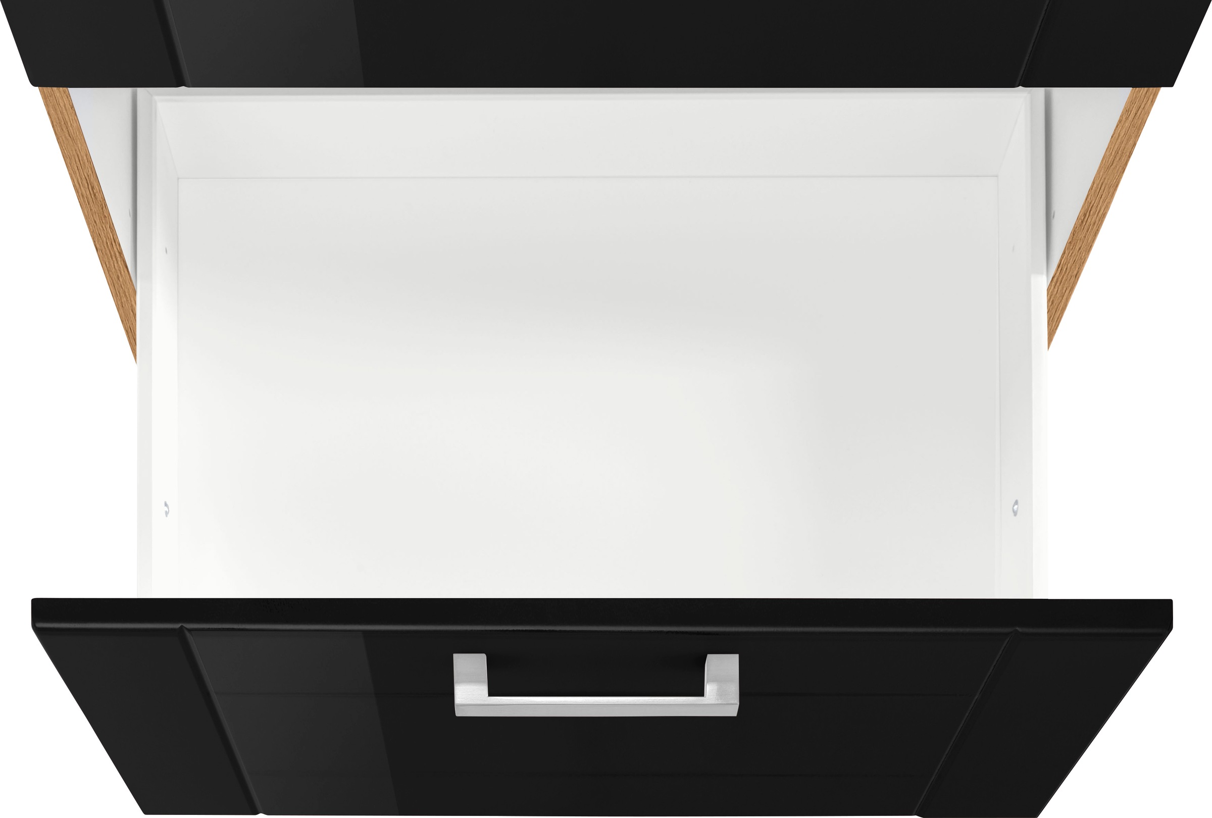 KOCHSTATION Auszugsunterschrank »KS-Tinnum« 60 cm breit, MDF-Fronten, Metallgriff, 1 Schubkasten, 2 Auszüge