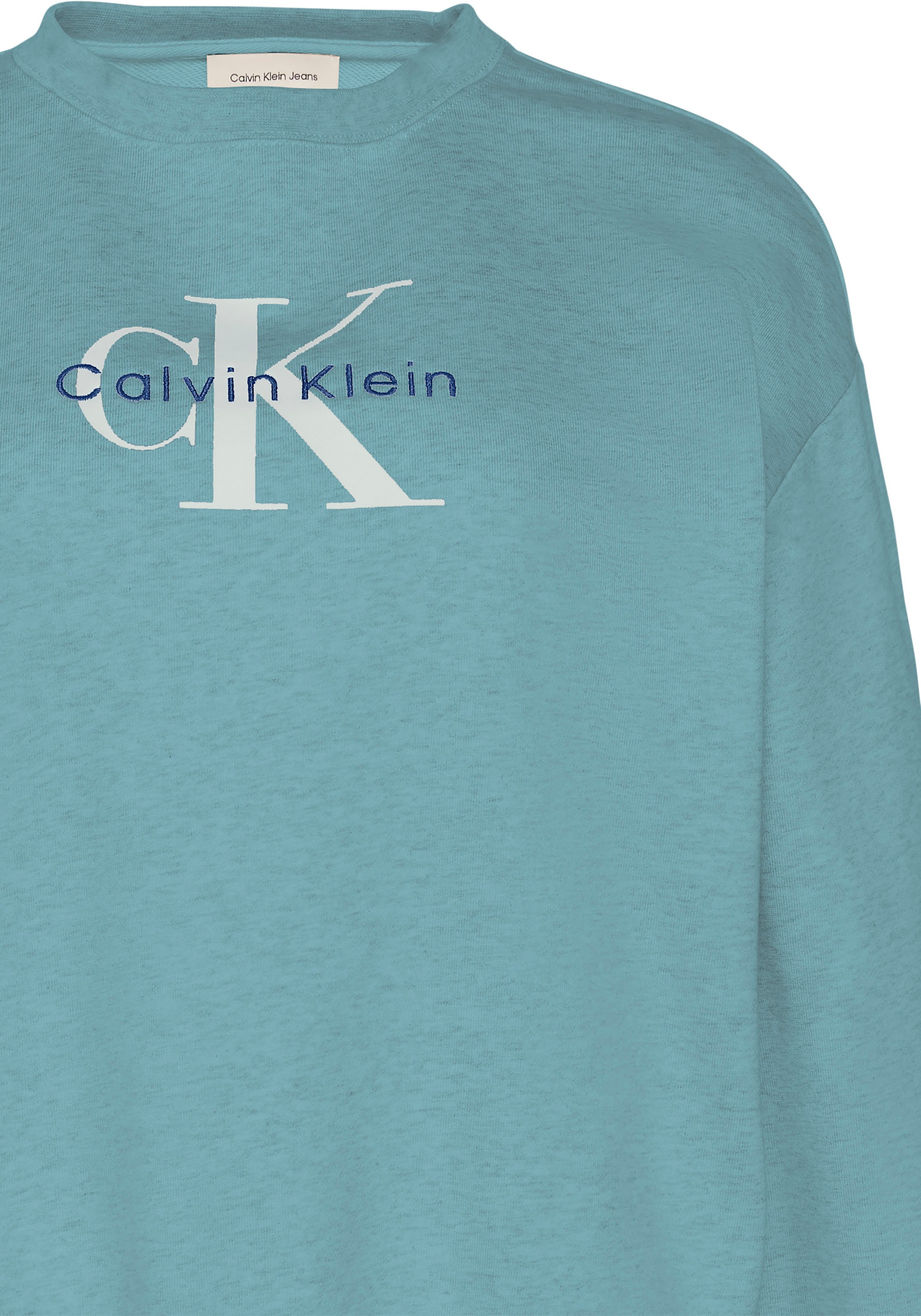 Calvin Klein Jeans Sweatshirt »LS MONOLOGO FRENCH TERRY RLXD CR«, , Logoschriftzug
