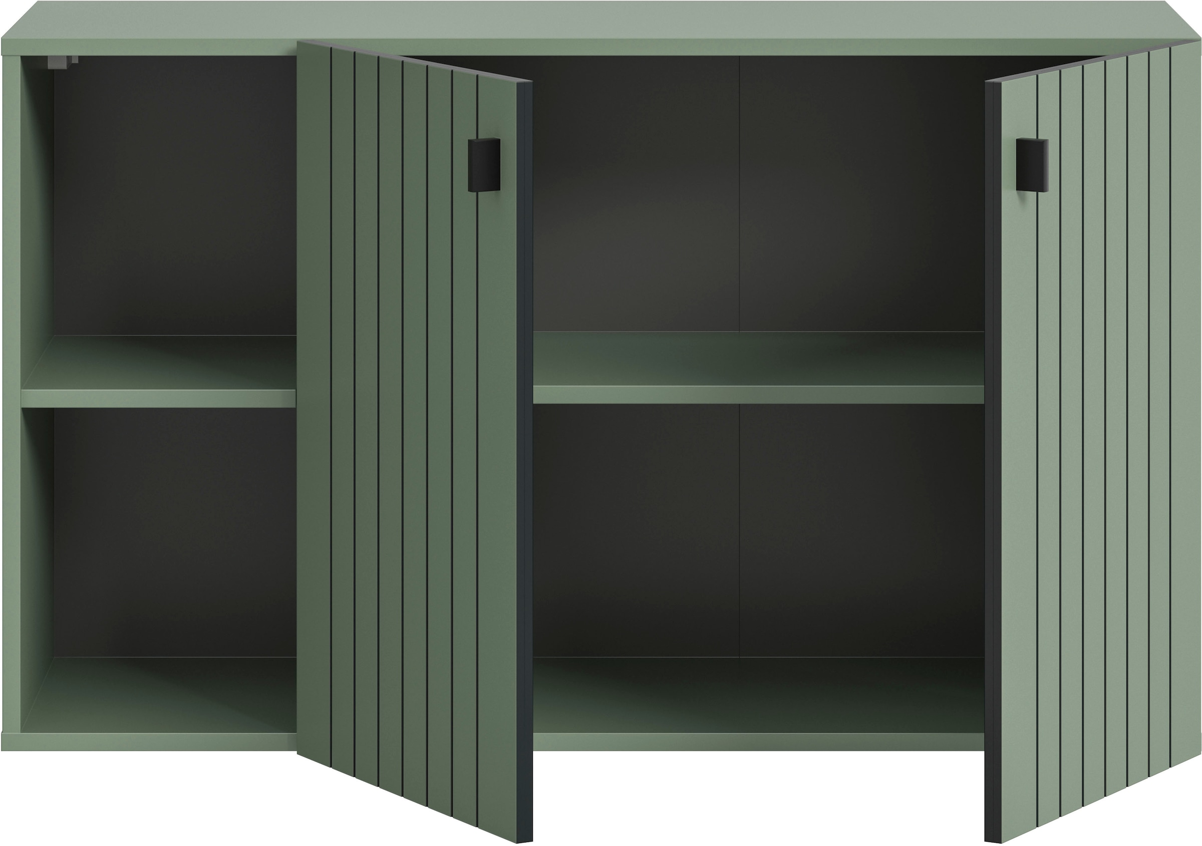 INOSIGN Schuhschrank »TATIO, Breite 106 cm, hängend, Rillenopik, offene Fächer« 1 Stk. tlg. Schuhschrank, Schuhkommode, Flurkommode, Kommode, Hängeschrank