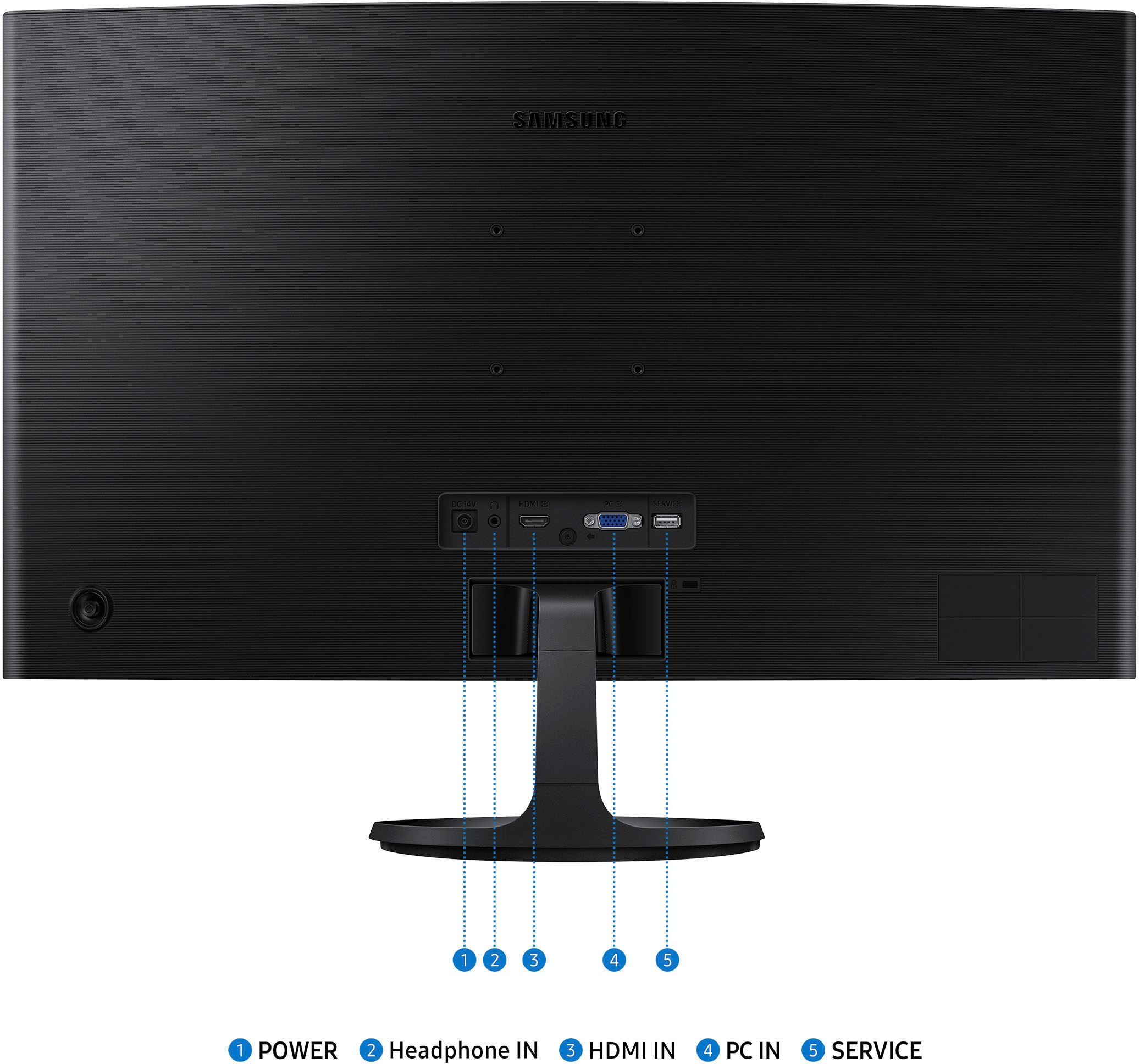 Samsung Curved-Gaming-Monitor »S27D364GAU«, 68 cm/27 Zoll, 1920 x 1080 px, Full HD, 4 ms Reaktionszeit, 100 Hz