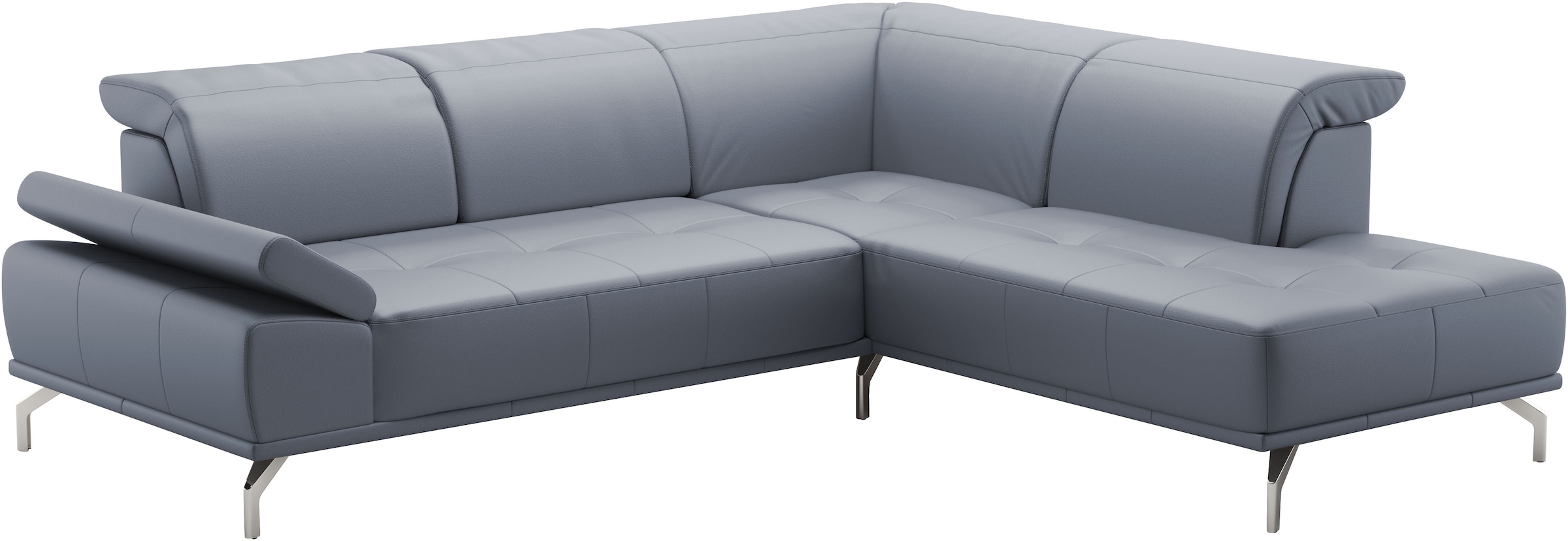 Places of Style Ecksofa »Caluna«, Inkl.Sitztiefenverstellung, wahlweise mit Kopf- und Armteilverstellung