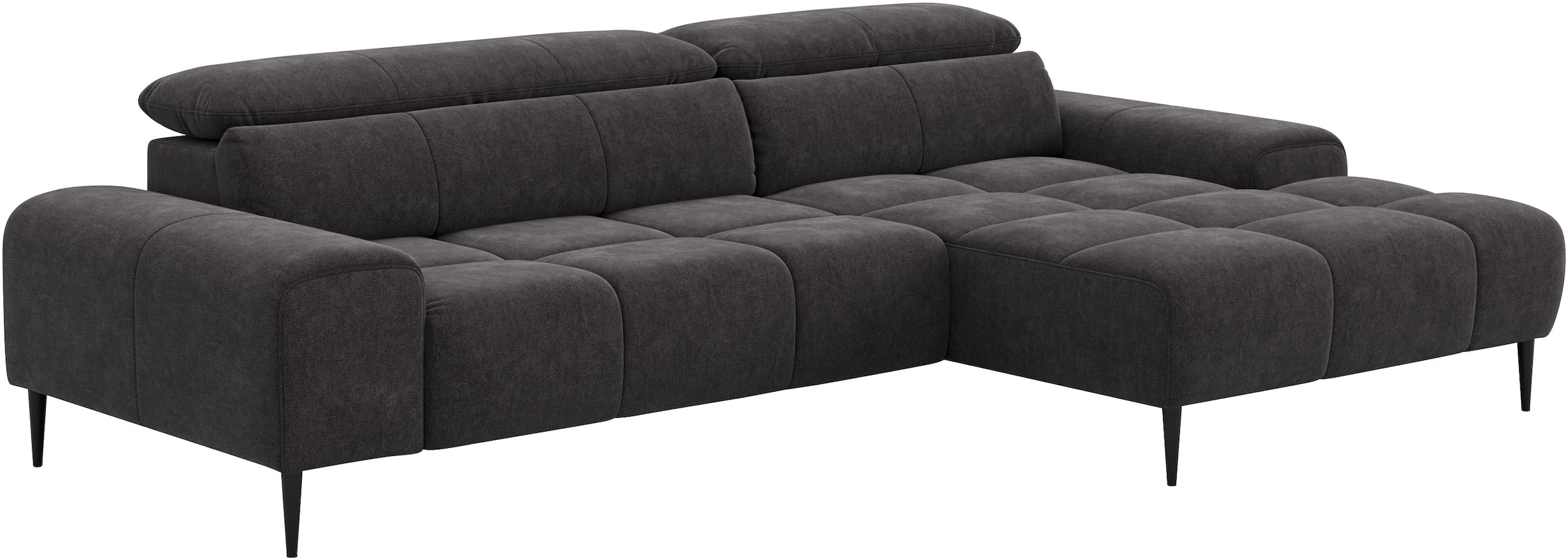 COTTA Ecksofa »Theo L-Form, B: 290 cm« mit Kopfteilverstellung, optional Sitztiefenverstellung