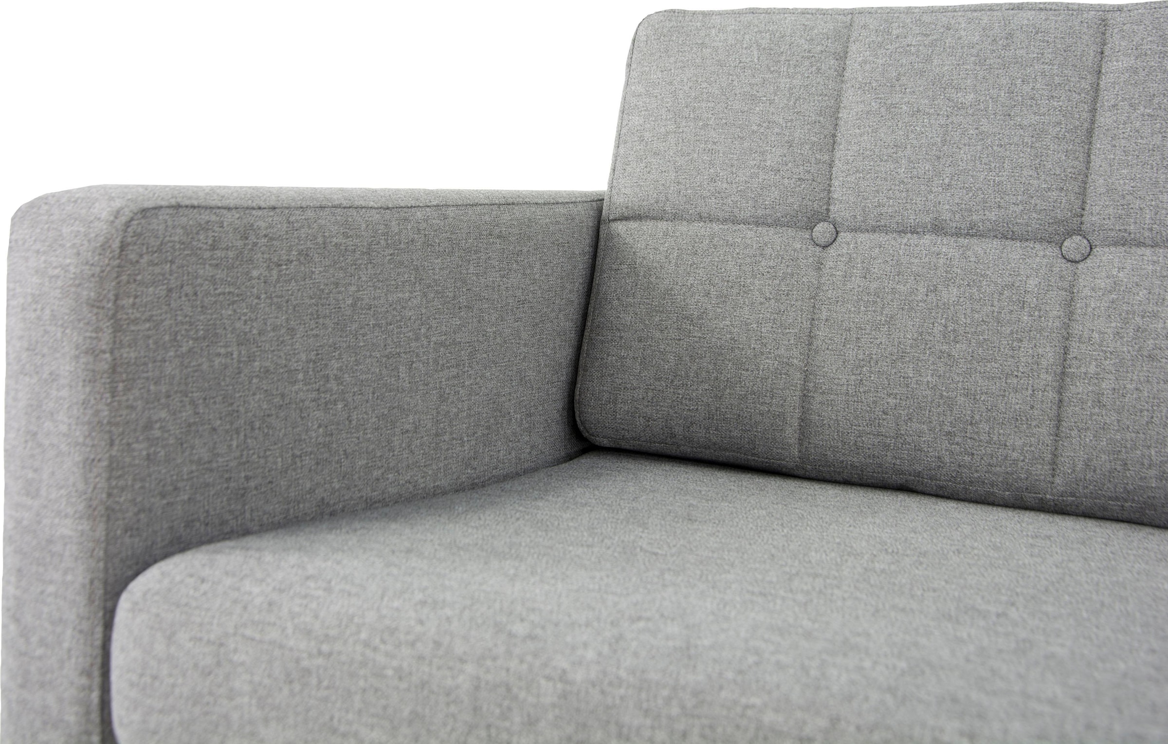 Home affaire Ecksofa »Brest L-Form« mit Knopfheftung und Steppung im Rücken, geradliniges Design