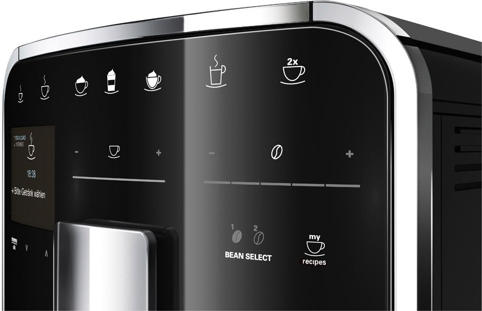 Melitta Kaffeevollautomat »Barista TS Smart® F850-101, silber«, 21 Kaffeerezepte & 8 Benutzerprofile, 2-Kammer Bohnenbehälter