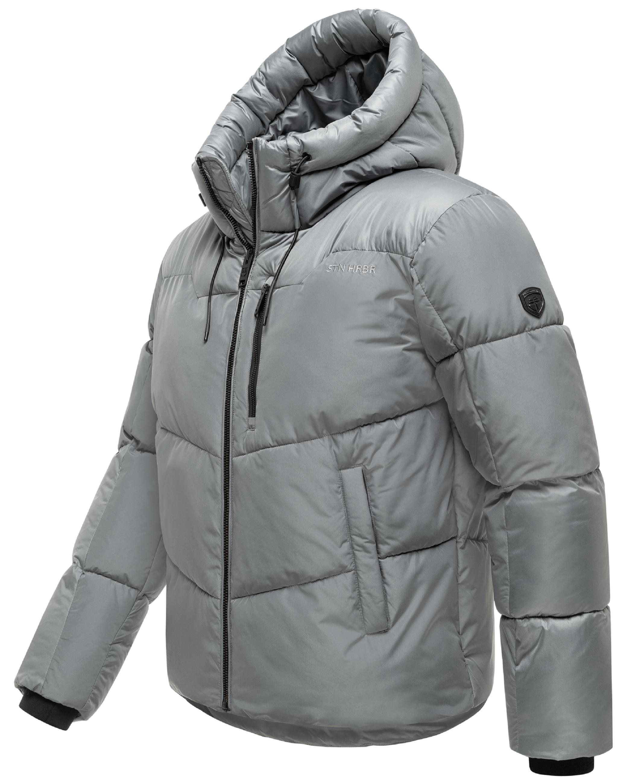 Stone Harbour Steppjacke »Steppjacke Kiaan XX« mit Kapuze Warme Herren Winterjacke in Materialmix