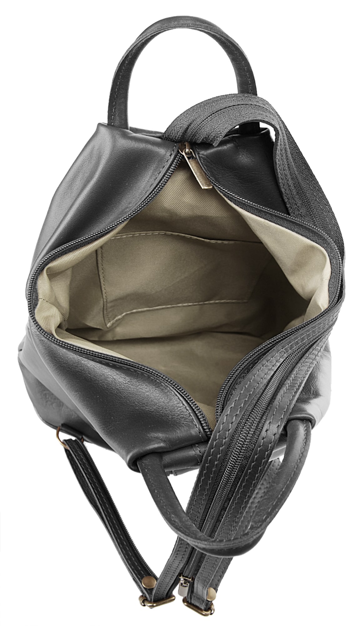 Samantha Look Cityrucksack, echt Leder, Made in Italy