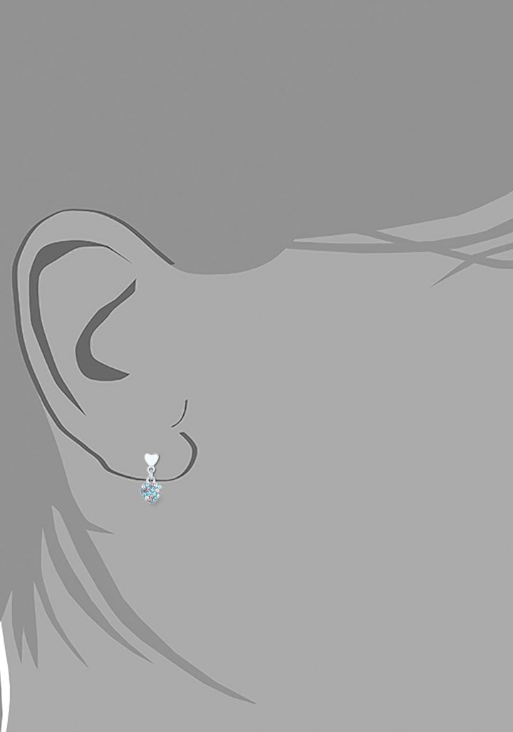 Prinzessin Lillifee Paar Ohrhänger »Herzen, 2036429«, mit Preciosa Crystal