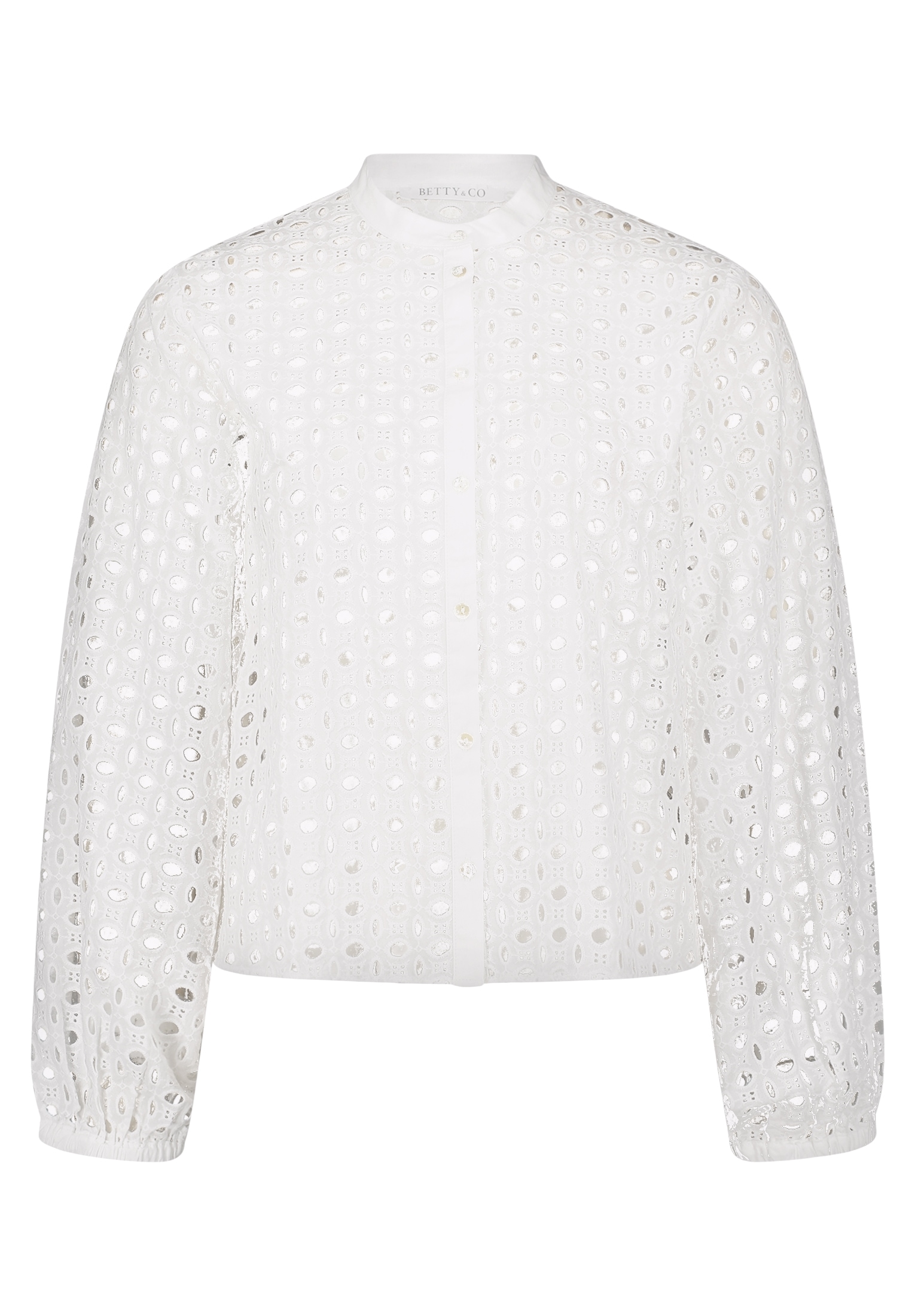 Betty&Co Spitzenbluse »Spitzenbluse mit Stehkragen«