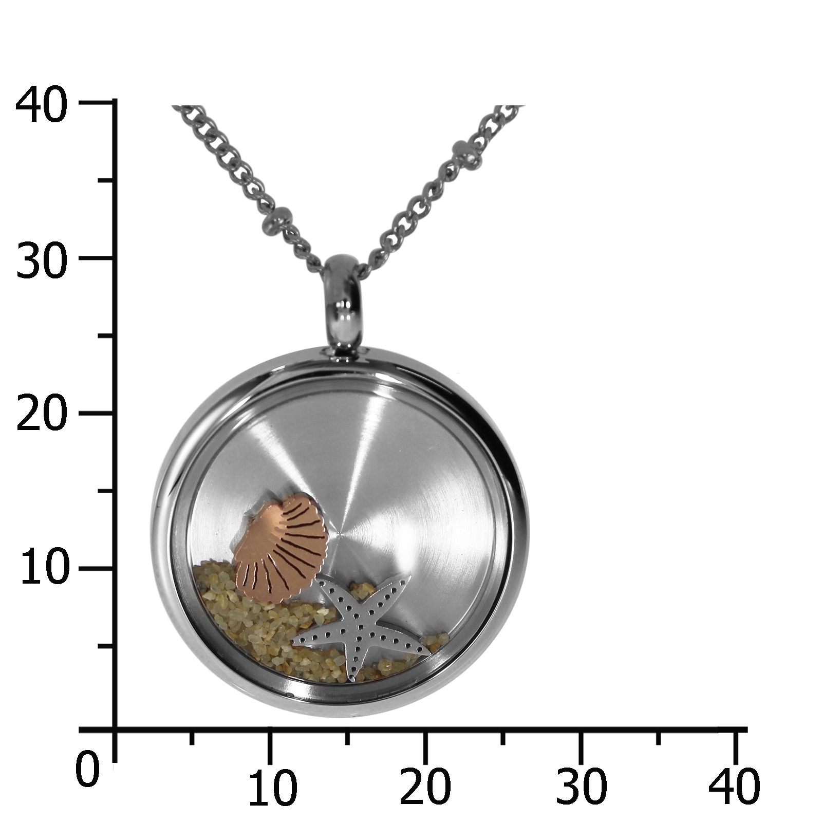 OSTSEE-SCHMUCK Kette mit Anhänger »- Seestern 23 mm - Edelstahl - ohne Stein«