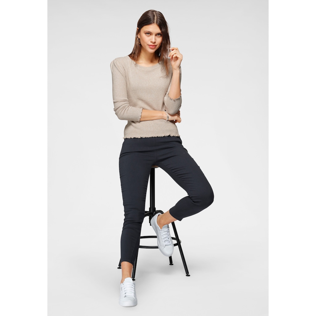 HaILY’S Jeggings »Trendige Web-Jeggings von HAILYS:«, (Enge High Waist Form mit Gummizugbund, breitem Bündchen)