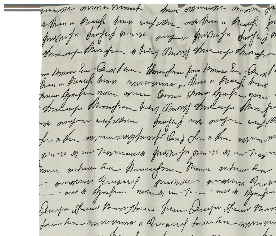 Adam Vorhang, (1 St.), Vorhang Scribble aus Leinen und Bio-Baumwolle, Multiband (1 St)