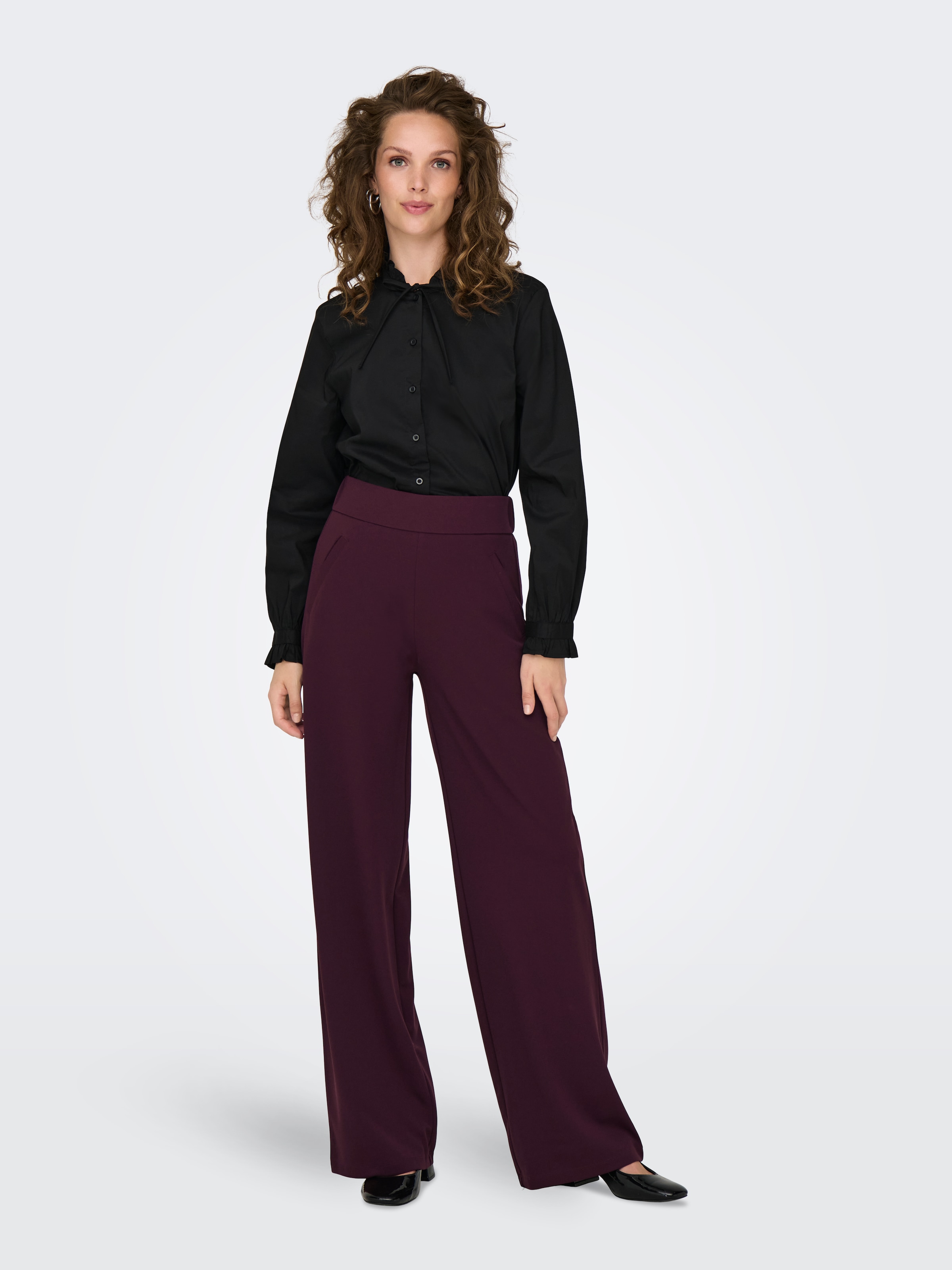 JDY Schlupfhose »JDYLOUISVILLE CATIA WIDE PANT JRS NOOS«, Sommerhose, hinten mit elastischem Bündchen
