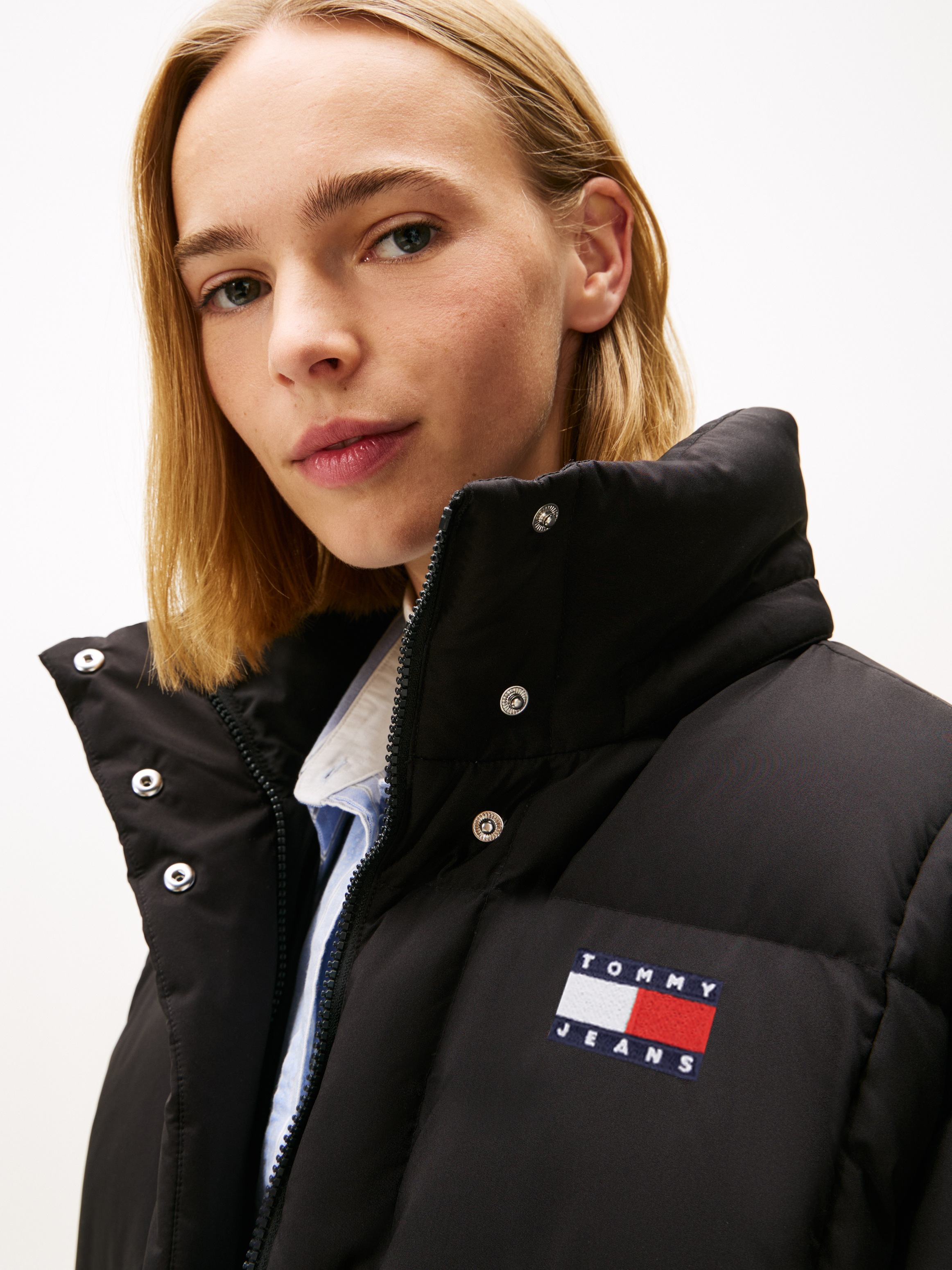 Tommy Jeans Steppjacke »TJW ALASKA GRID DOWN JACKET EXT«, mit Kapuze
