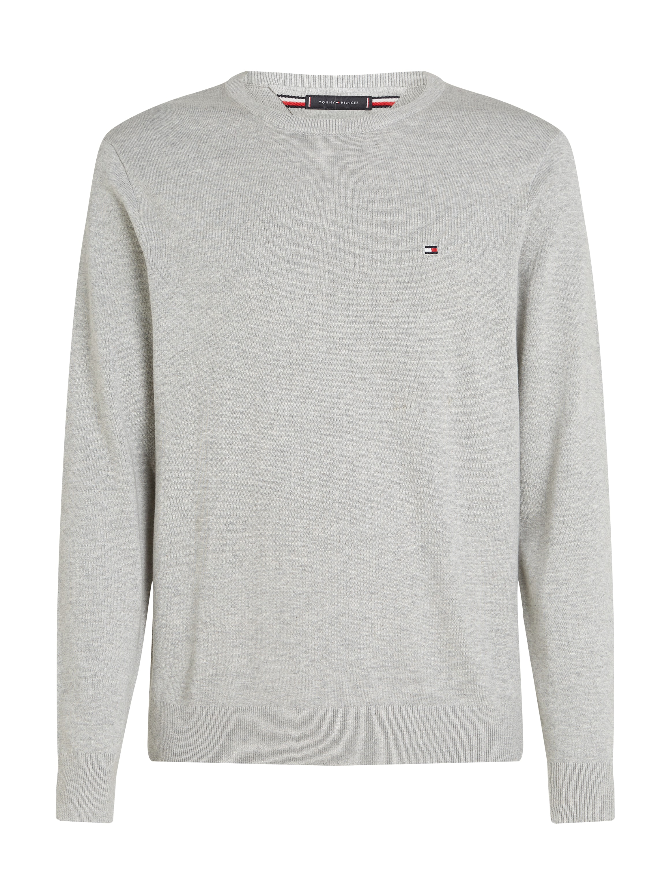 Tommy Hilfiger Rundhalspullover »ESSENTIAL COTTON« Crewneck Regular Fit Premium Mode