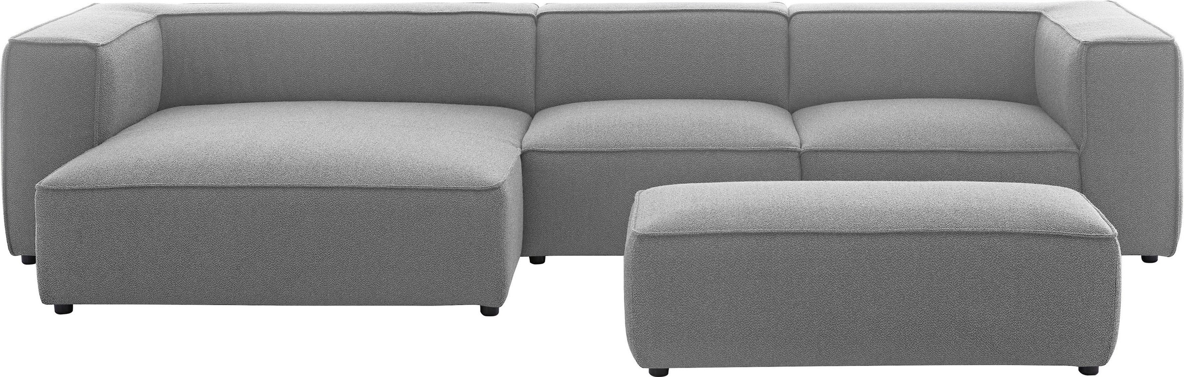 W.SCHILLIG Ecksofa »around-the-block« mit eleganter Biese, mit Federkern, Breite 341 cm