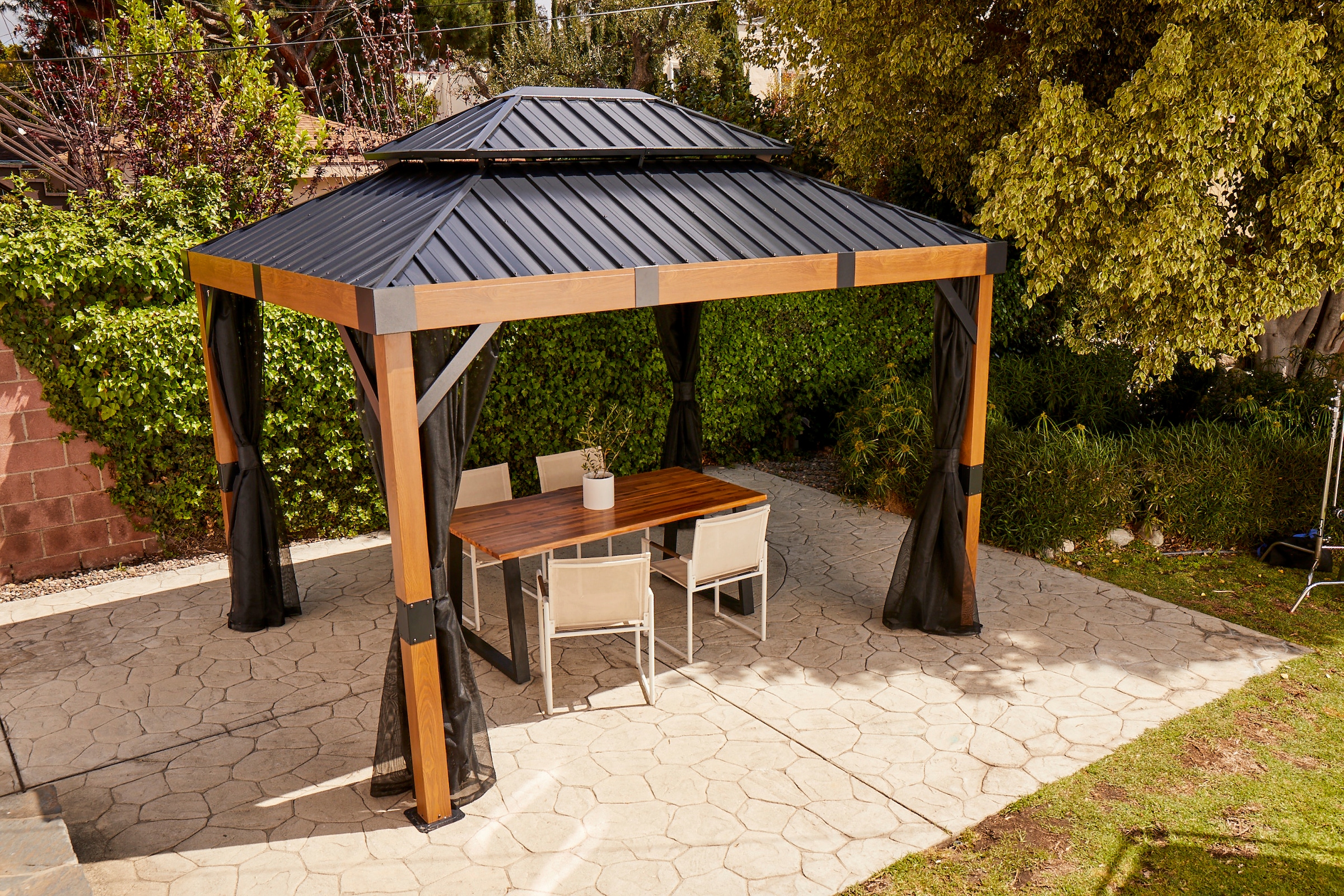 Sojag Pavillon »Fontana 10x12 Wood« BxT: 365x300 cm