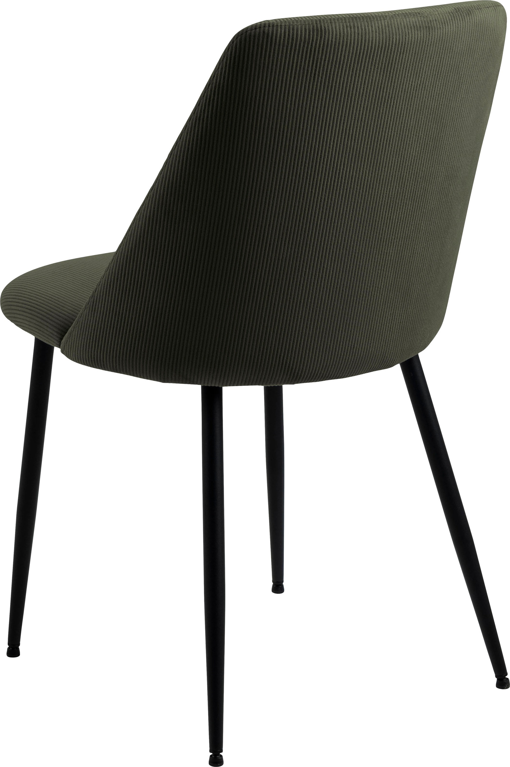 ACTONA GROUP Esszimmerstuhl »Igor«, 4 St., Polyester-Cord, mit Cord bezogen,  mit Paspeldetails und schwarzen Metallbeinen online kaufen | 4-Fuß-Stühle
