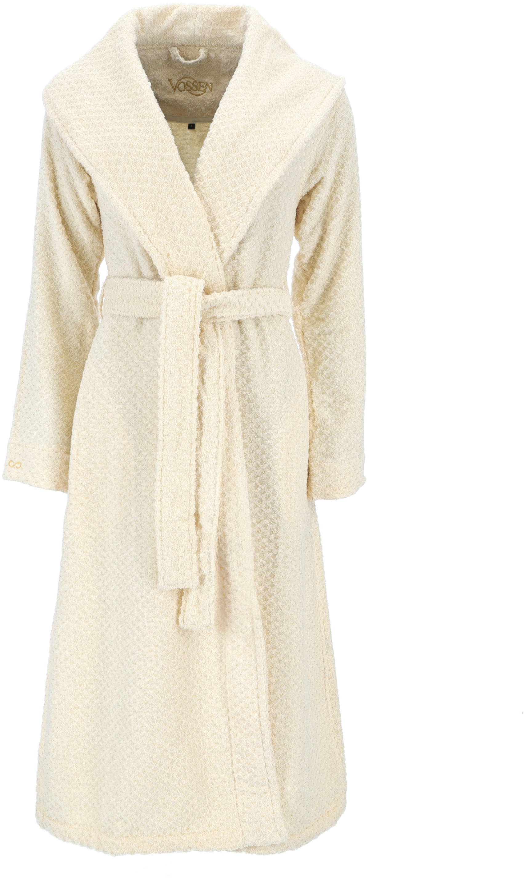 Vossen Damen Damenbademantel »Golden Century« 1 Stk. tlg. in gelb, Größe L Länge: 125 cm