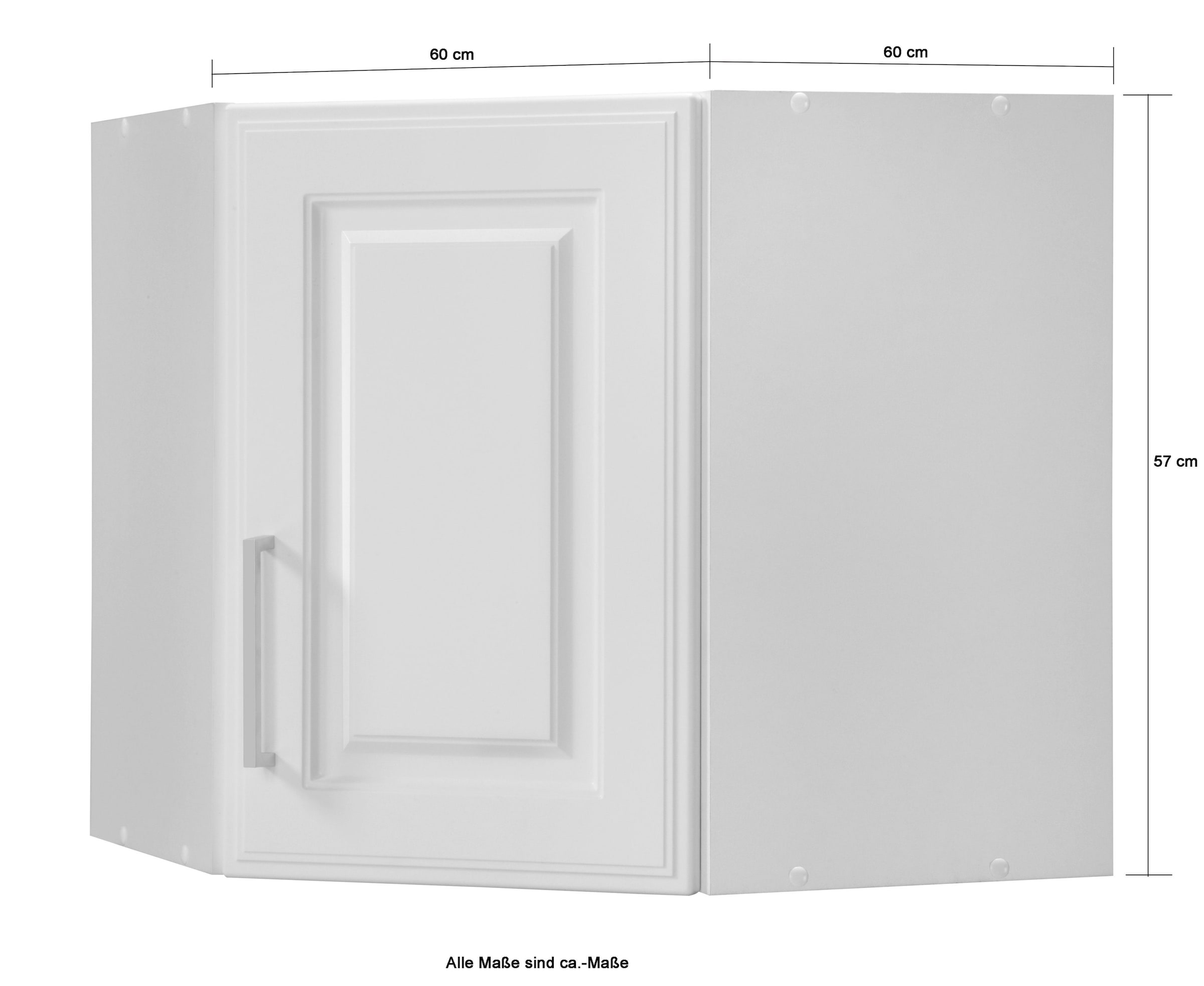 OTTO »Stockholm, HELD MDF- Eckhängeschrank 60 x Fronten cm«, hochwertige bei 60 MÖBEL Breite