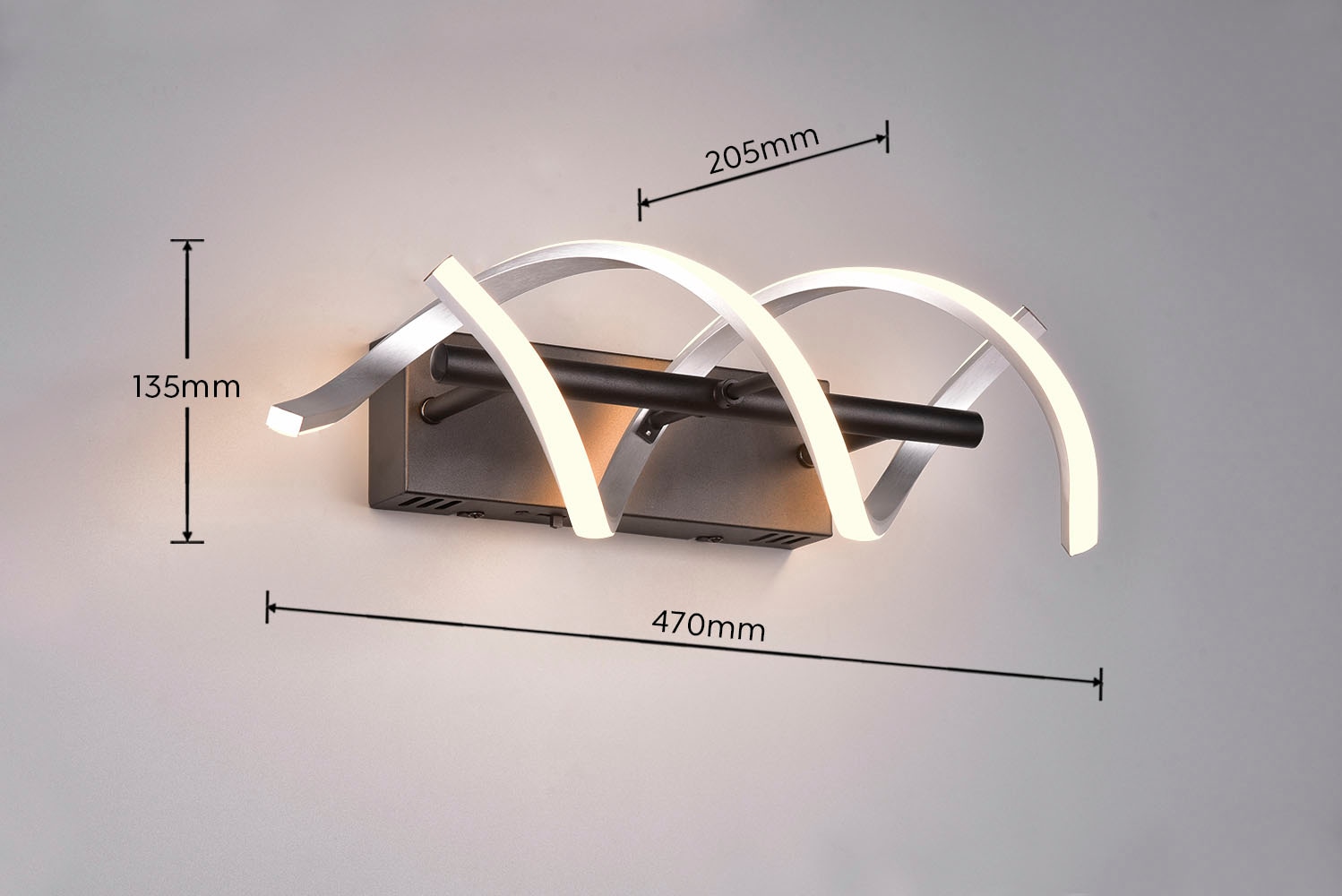 TRIO Leuchten LED Wandleuchte »Sequence«, 1 flammig, Leuchtmittel LED-Board | LED fest integriert, dimmbar, Lichtfarbe einstellbar 2300-4000K, 2800 Lumen