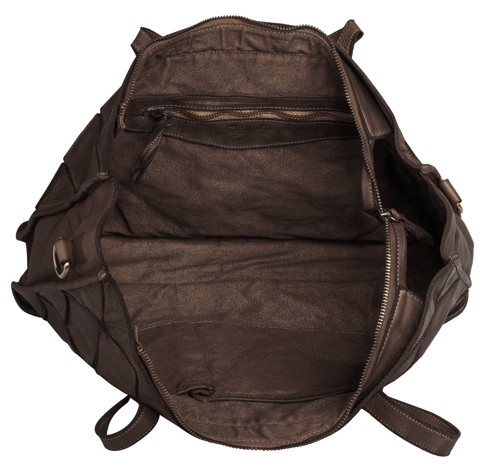 Samantha Look Shopper echt Leder, Made in Italy