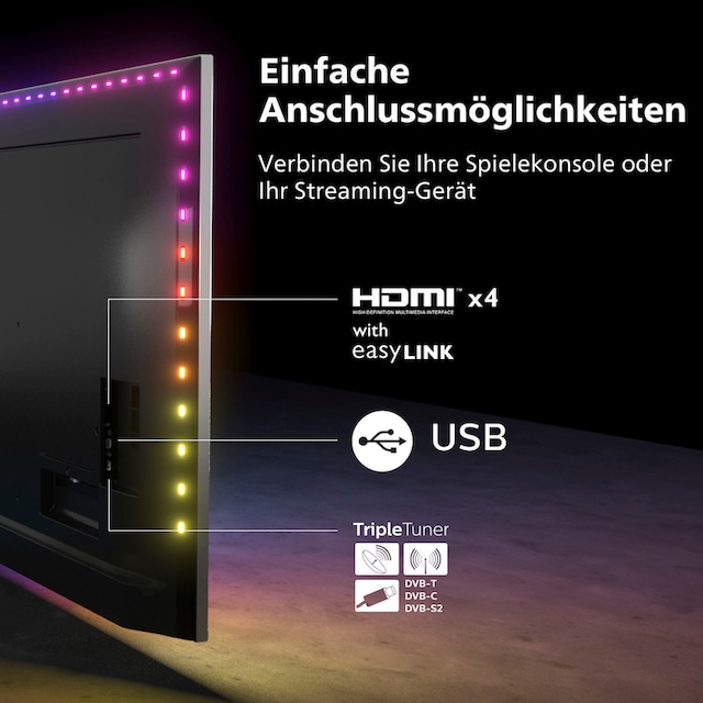Philips LED-Fernseher »86PUS8807/12«, 217 cm/86 Zoll, 4K Ultra HD, Android  TV-Smart-TV-Google TV kaufen bei OTTO
