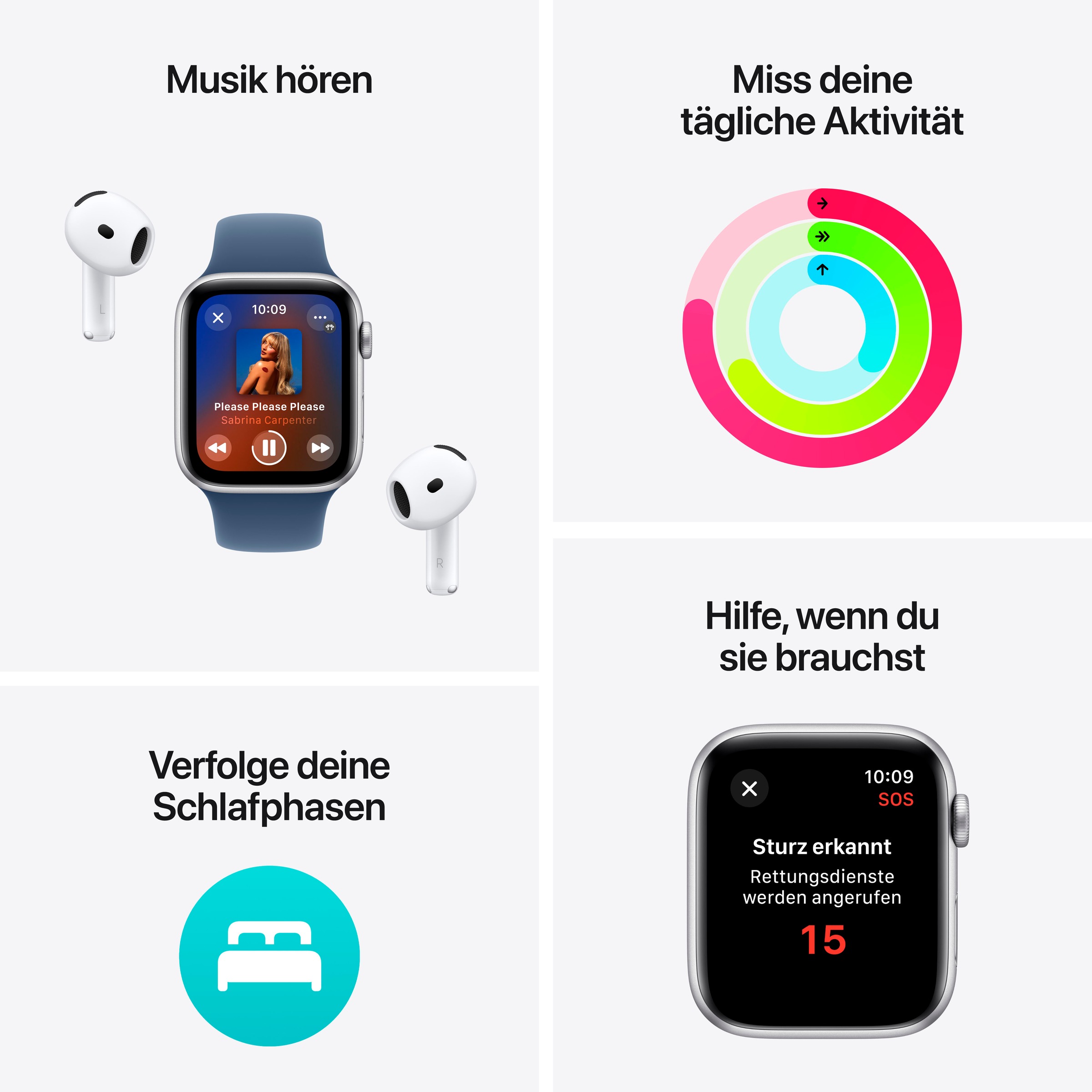 Apple Smartwatch »Watch SE (2024)«, Watch OS, 32 GB