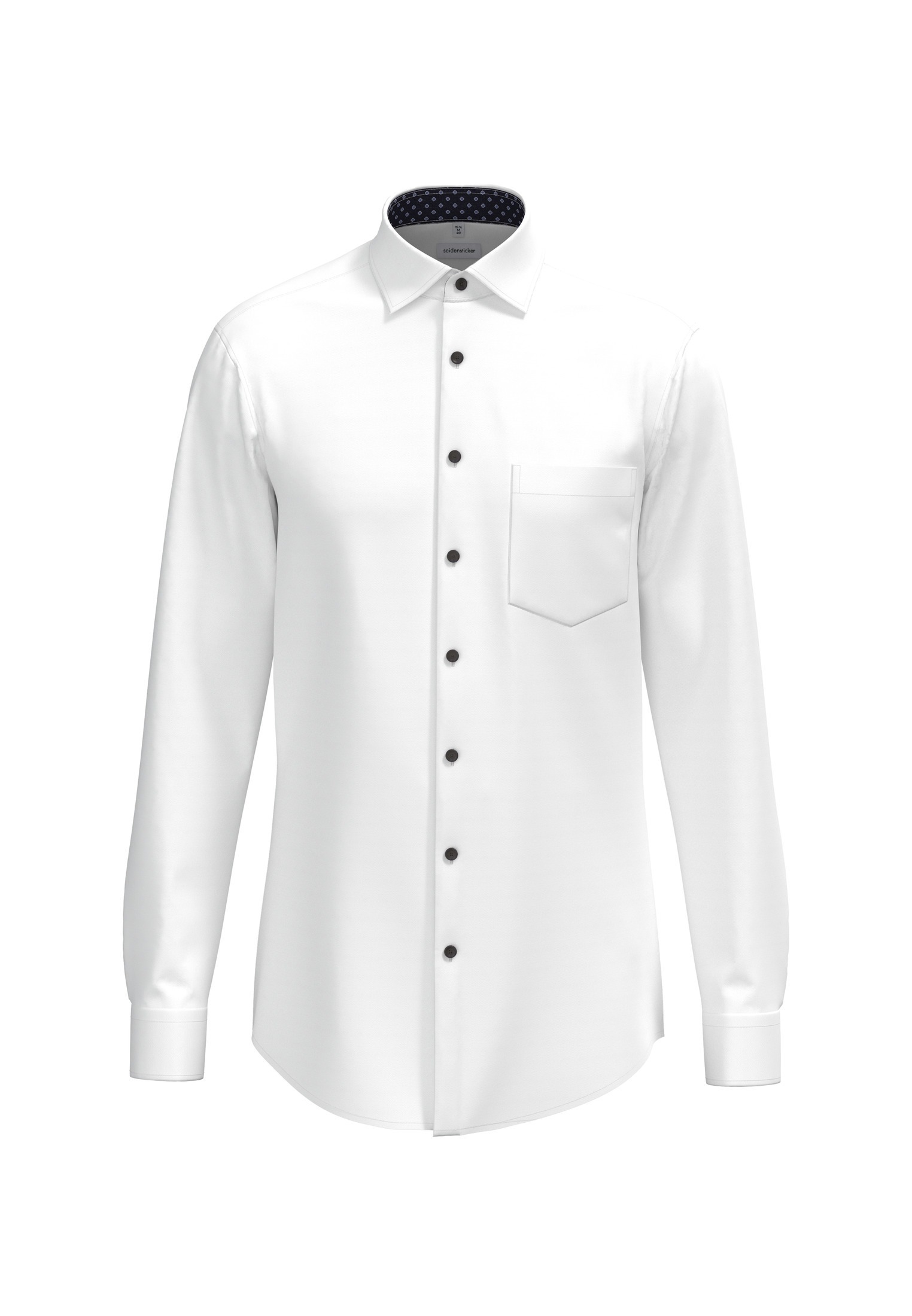 seidensticker Businesshemd »Regular« Regular 1/1 Extra lang Kentkragen Uni