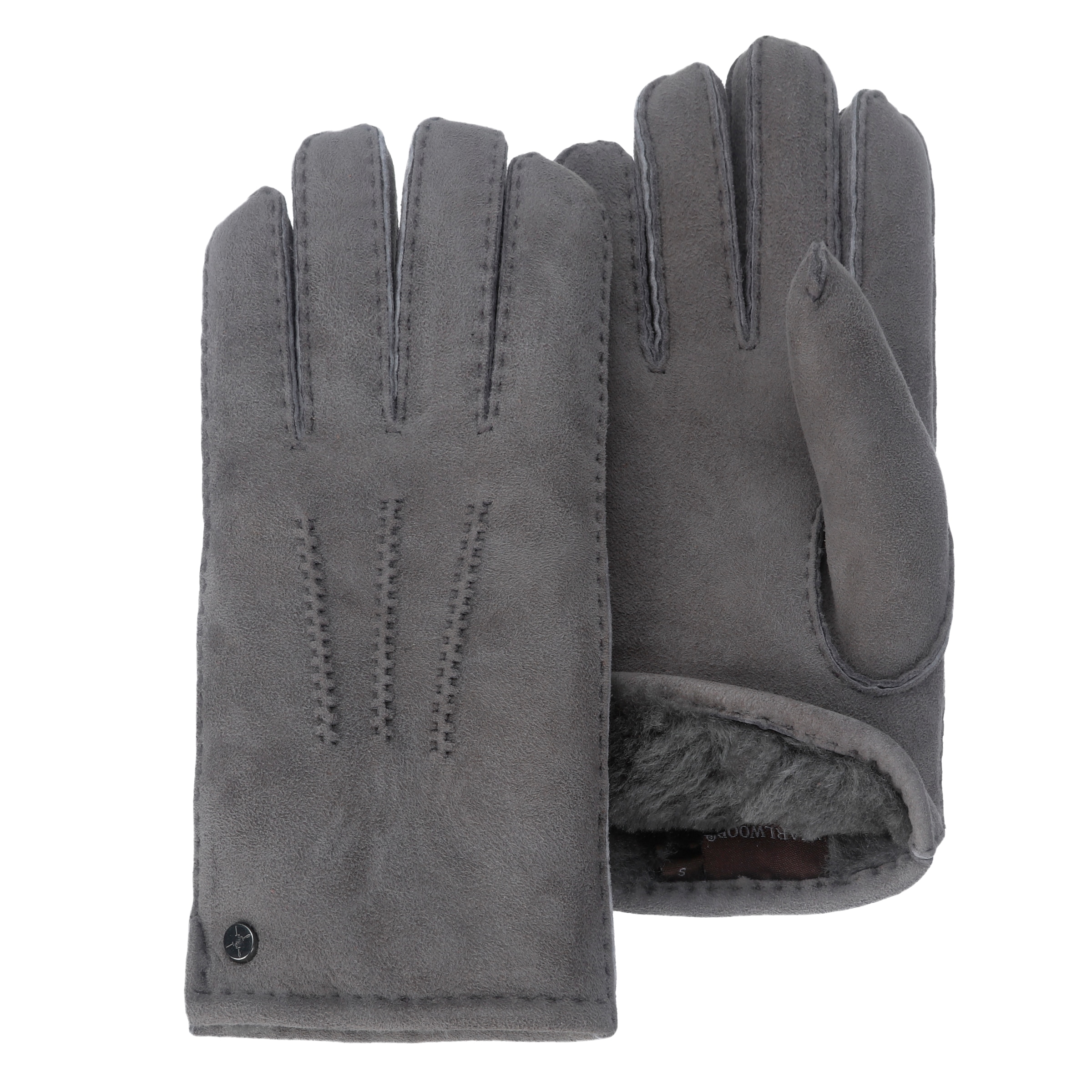 Pearlwood Herren Lederhandschuhe »NORTH« 1 Paar in grau, Größe 9