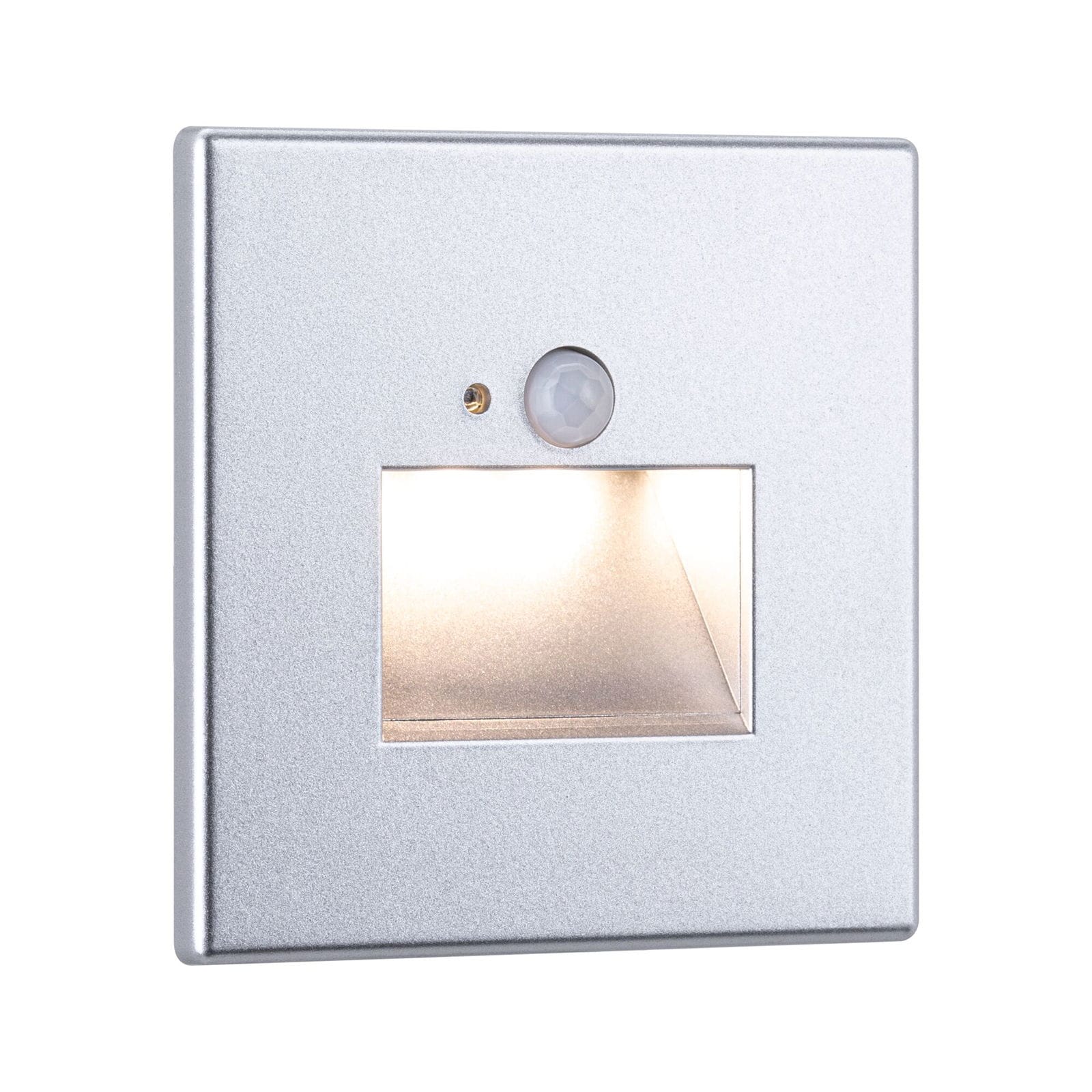 Paulmann LED Einbauleuchte »LED Wandeinbauleuchte Edge Quadro 1,2W 25lm 230V 2700K« 1 Stk. Warmweiß Bewegungsmelder