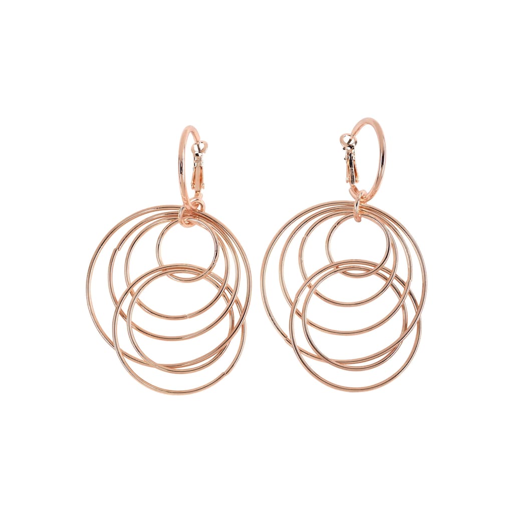 J.Jayz Paar Ohrhänger »mit beweglichen Ringen im modischen Design«