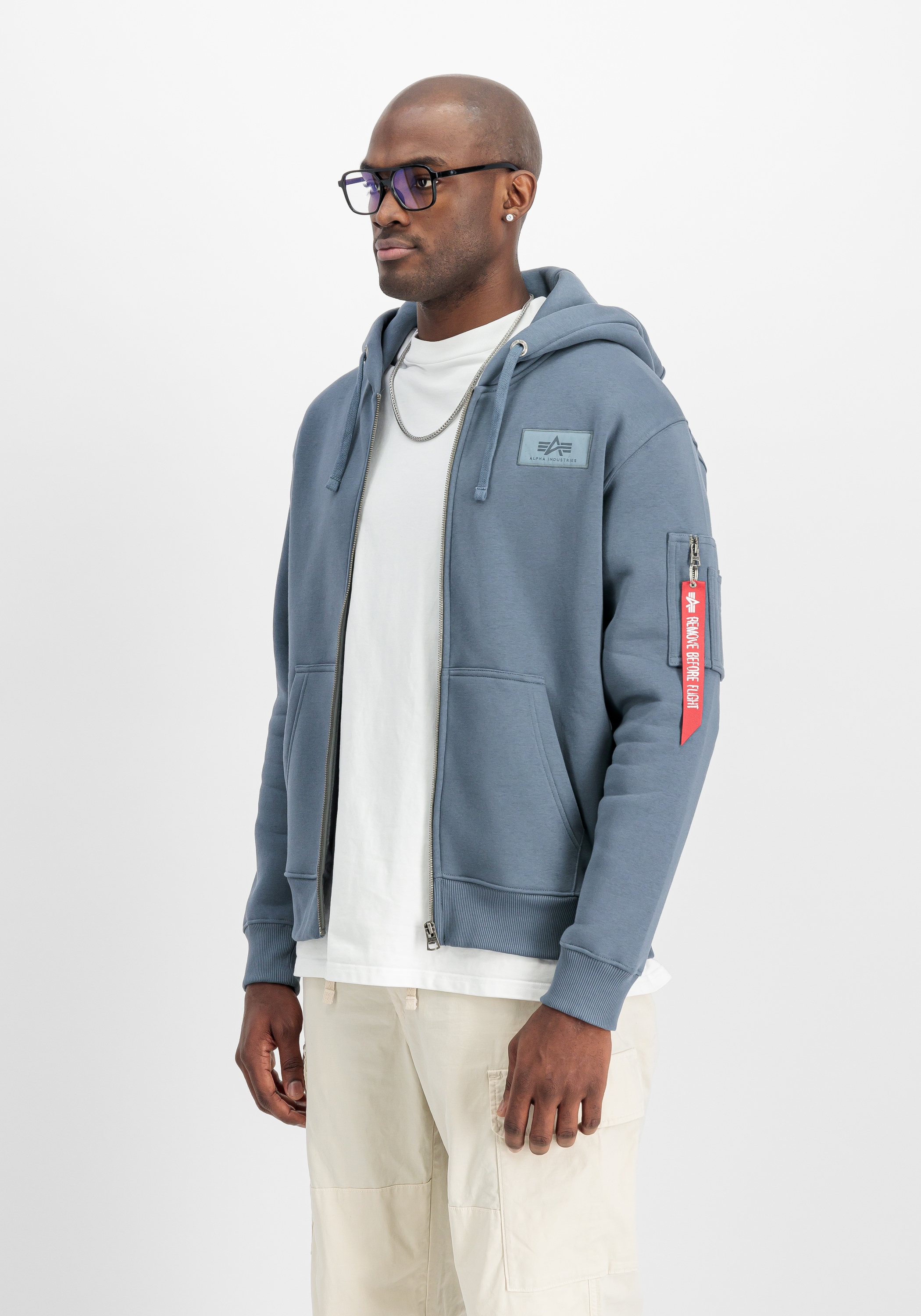 Alpha Industries Hoodie »Alpha Industries Men - Hoodies Backprint Zip Hoodie«
