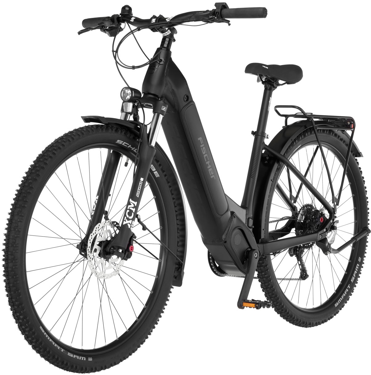 FISCHER Fahrrad E-Bike »TERRA 8.0i 43«, 10 Gang, Shimano, Deore, Mittelmotor 250 W, (mit Fahrradschloss), Pedelec, Elektrofahrrad für Damen u. Herren